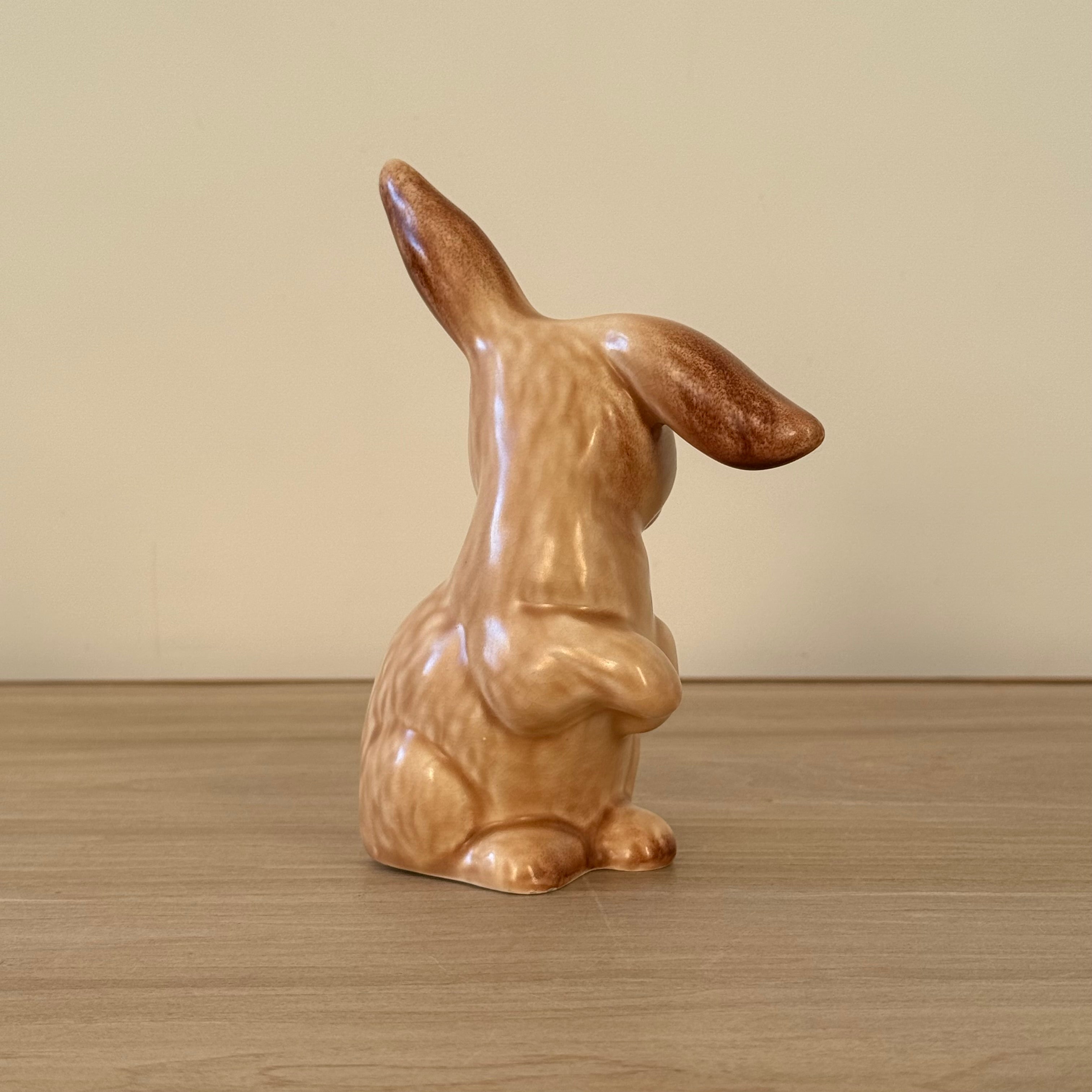 Vintage Sylvac Brown Rabbit Figure Standing Upright