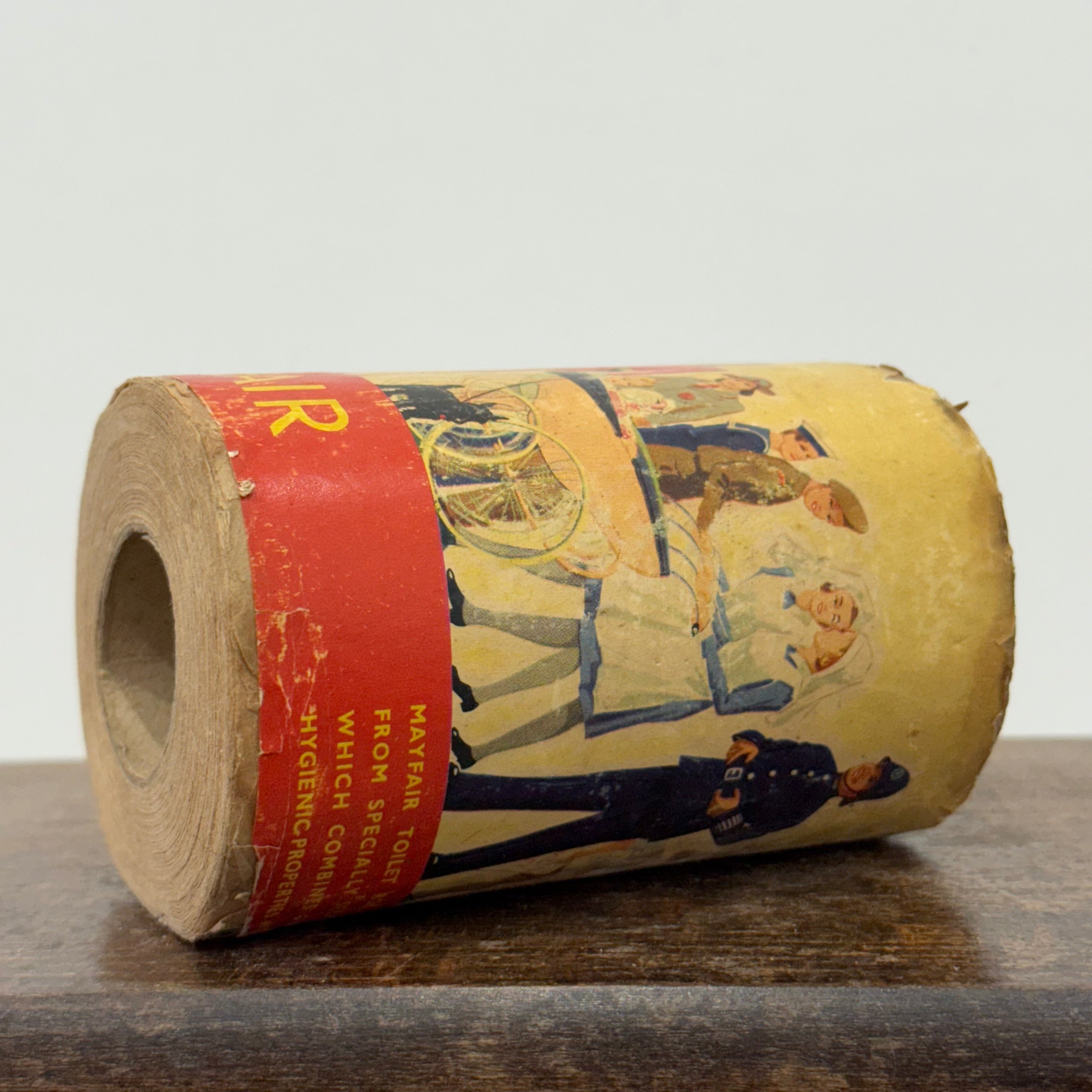 Vintage Mayfair Toilet Roll with Illustrated London Underground Scene Wrapper