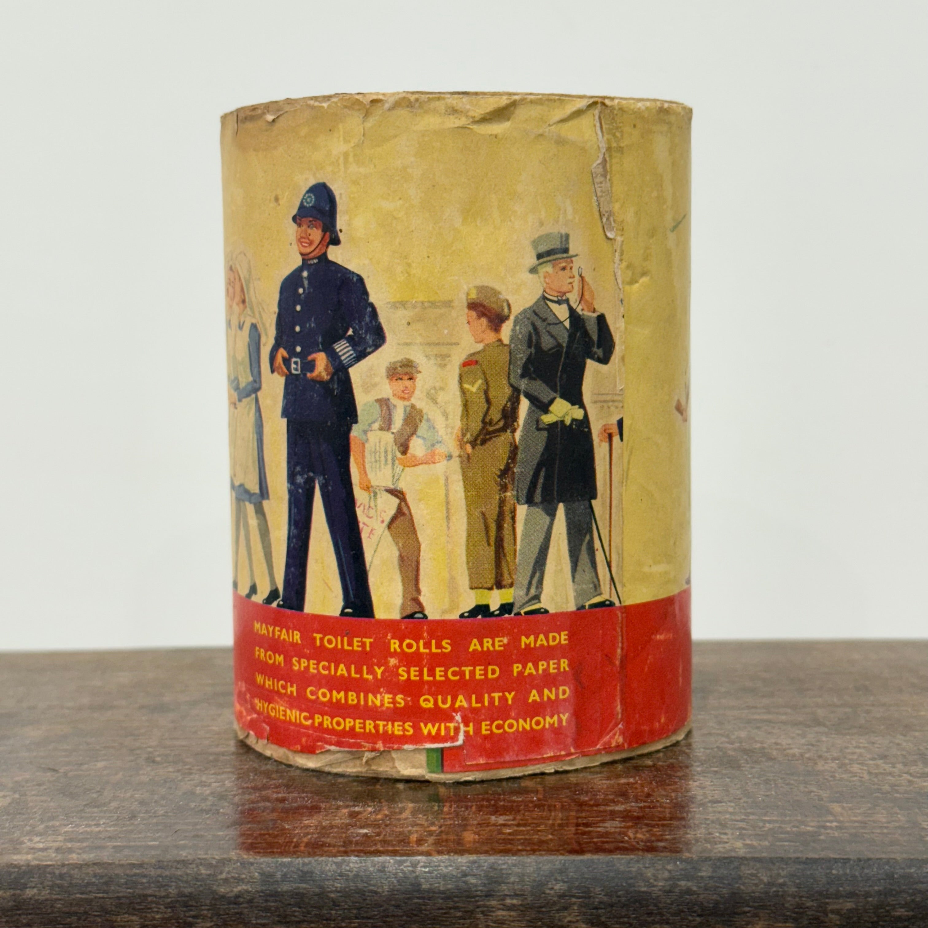 Vintage Mayfair Toilet Roll with Illustrated London Underground Scene Wrapper