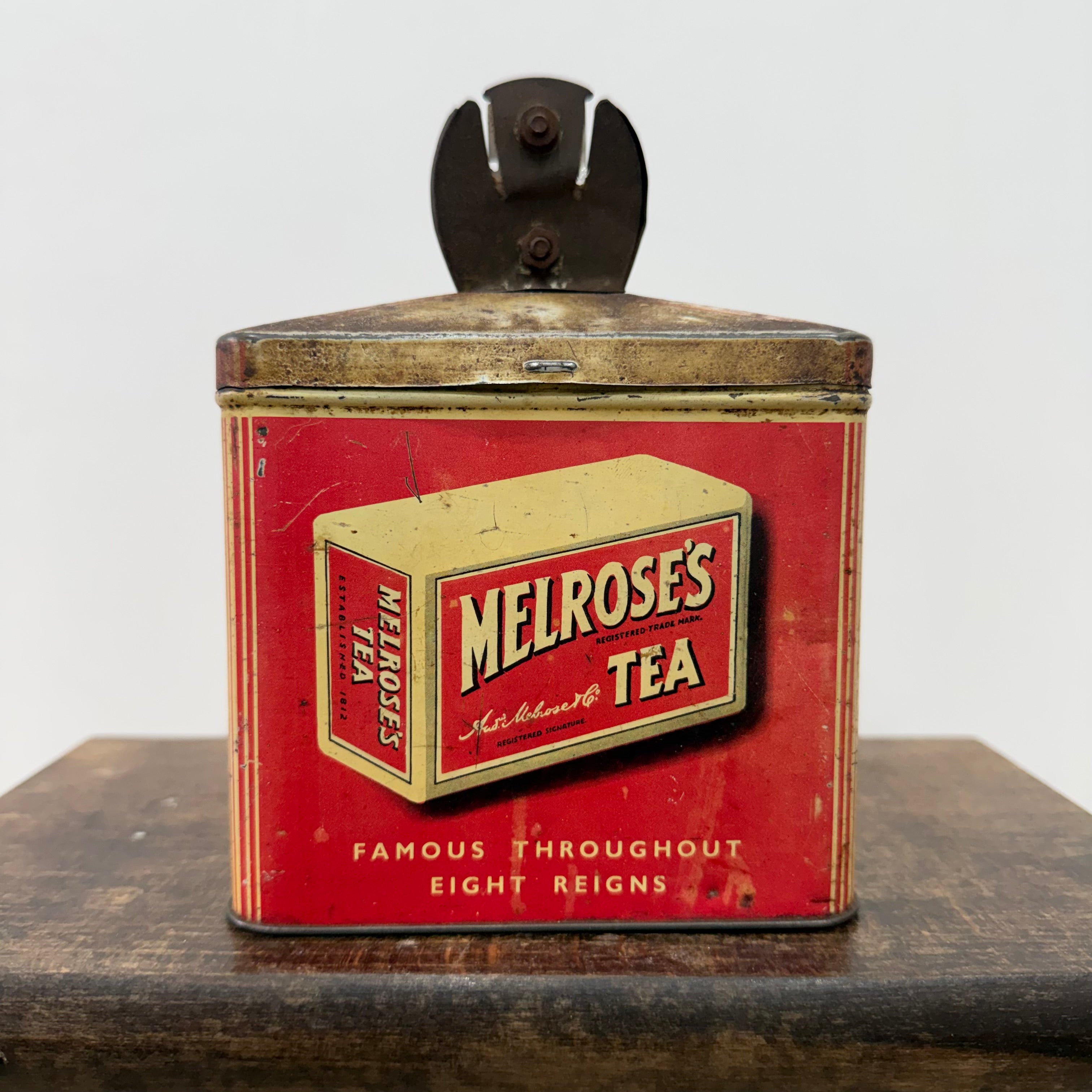 Melrose’s Tea & Coffee Grocer’s String Tin Counter Top Edinburgh