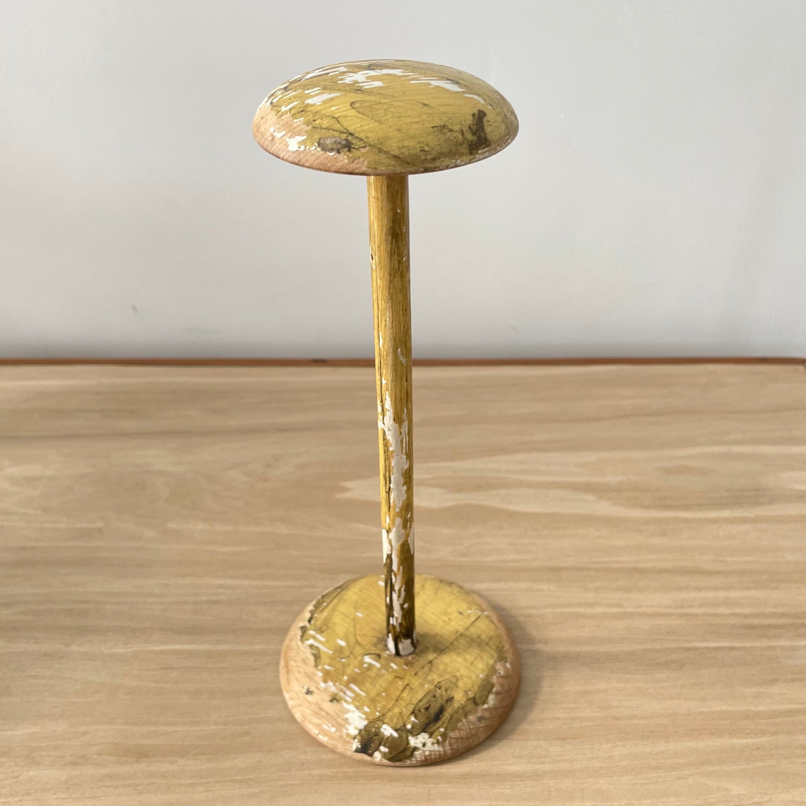 Vintage Lightweight Wooden Hat Stand – Painted Finish, Millinery Display