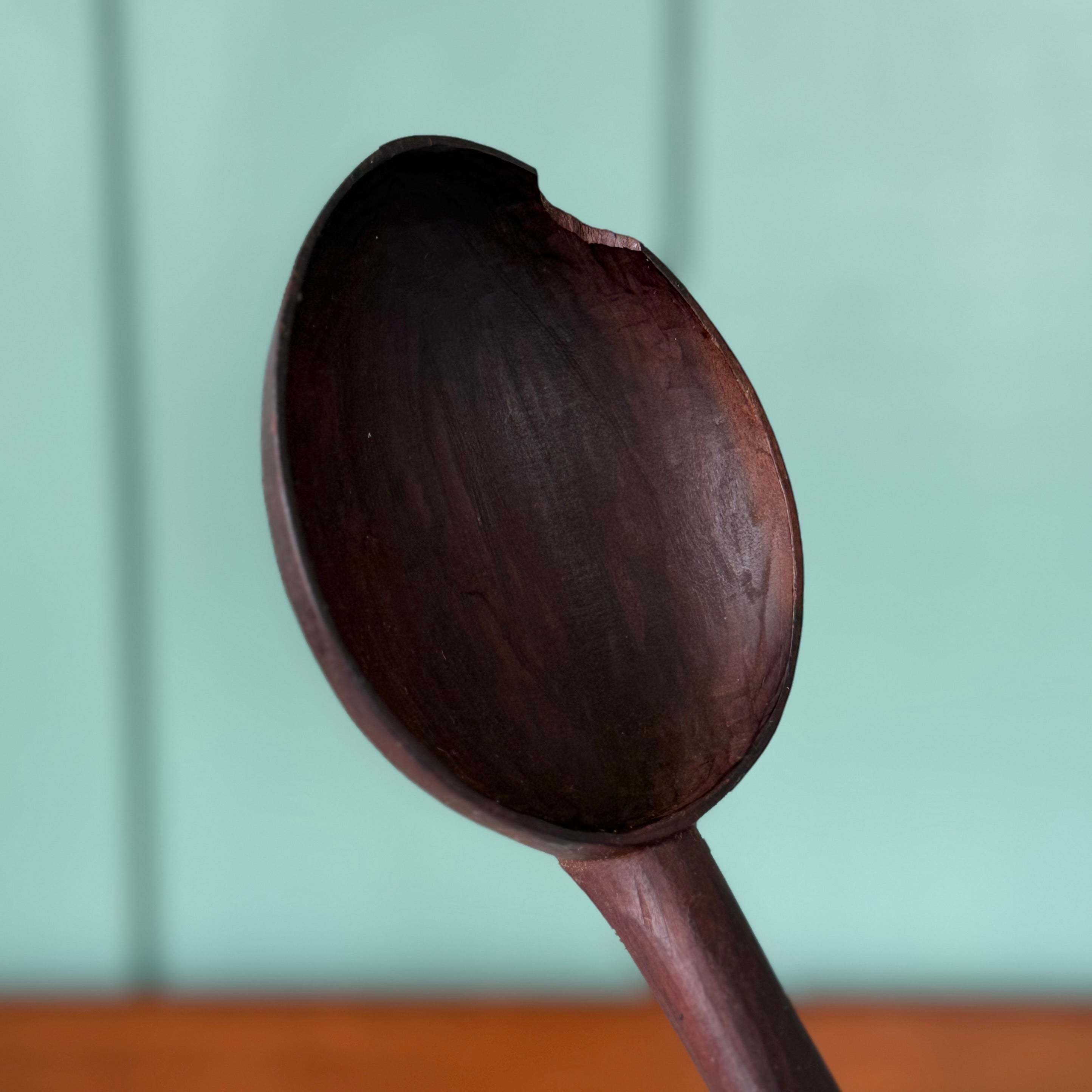 Antique Carved Treen Wooden Spoon Folk Art Love Spoon