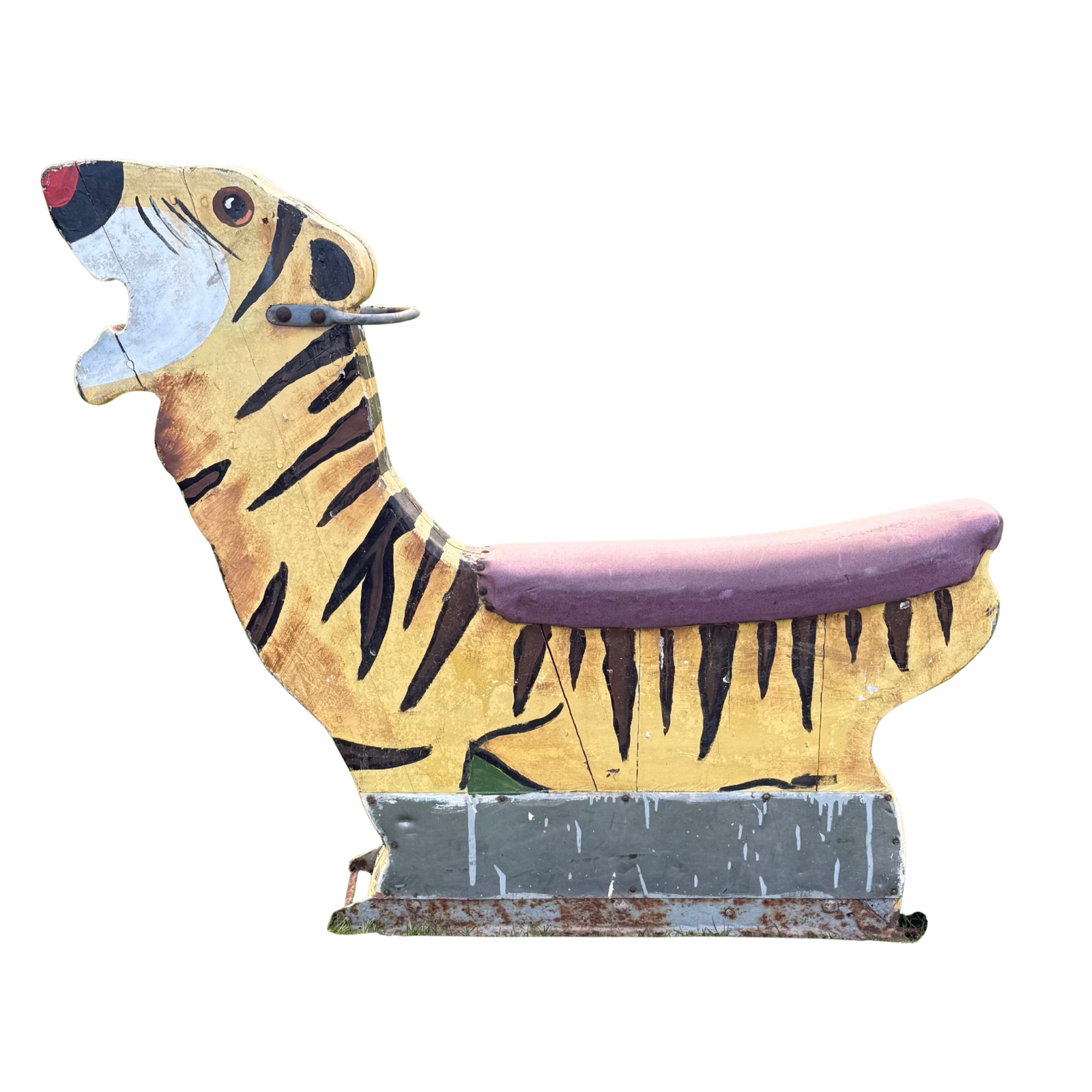 Early 20th Century Fairground Tiger Folk Art Ride c.1900-1930