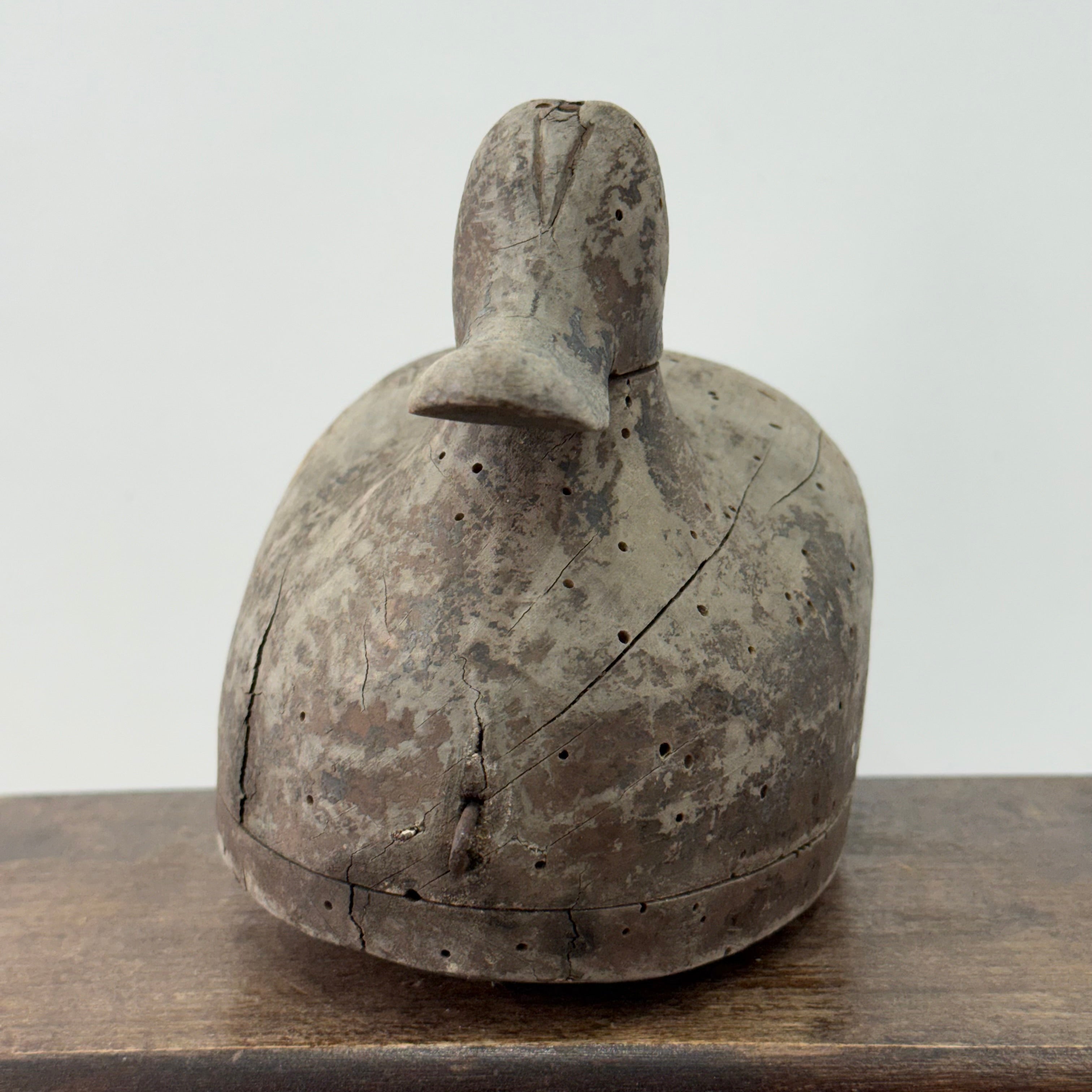 Antique Wooden Duck Decoy Folk Art Hand Carved Shooting Decoy