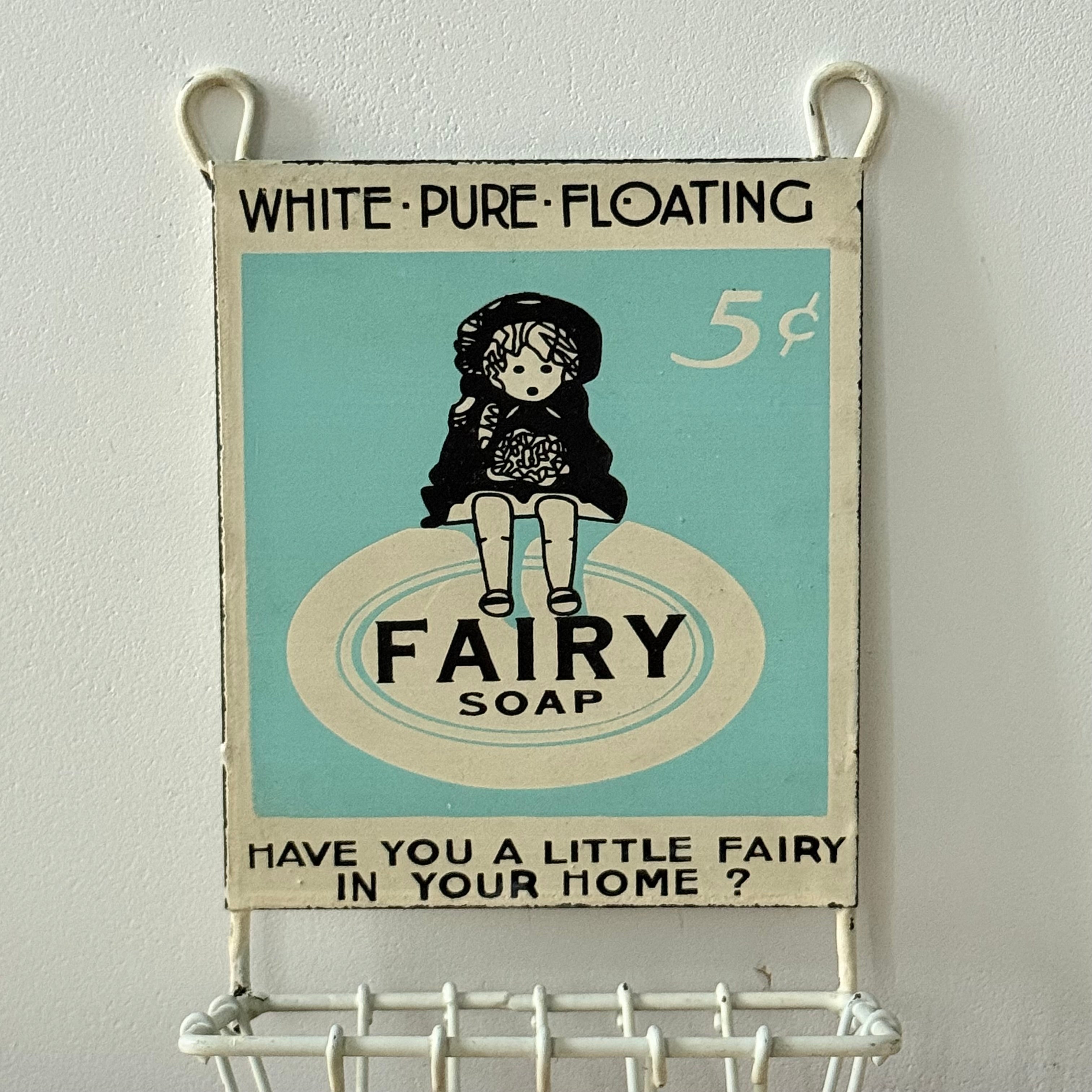 Fairy Soap Advertising Wire Soap Dish Reproduction
