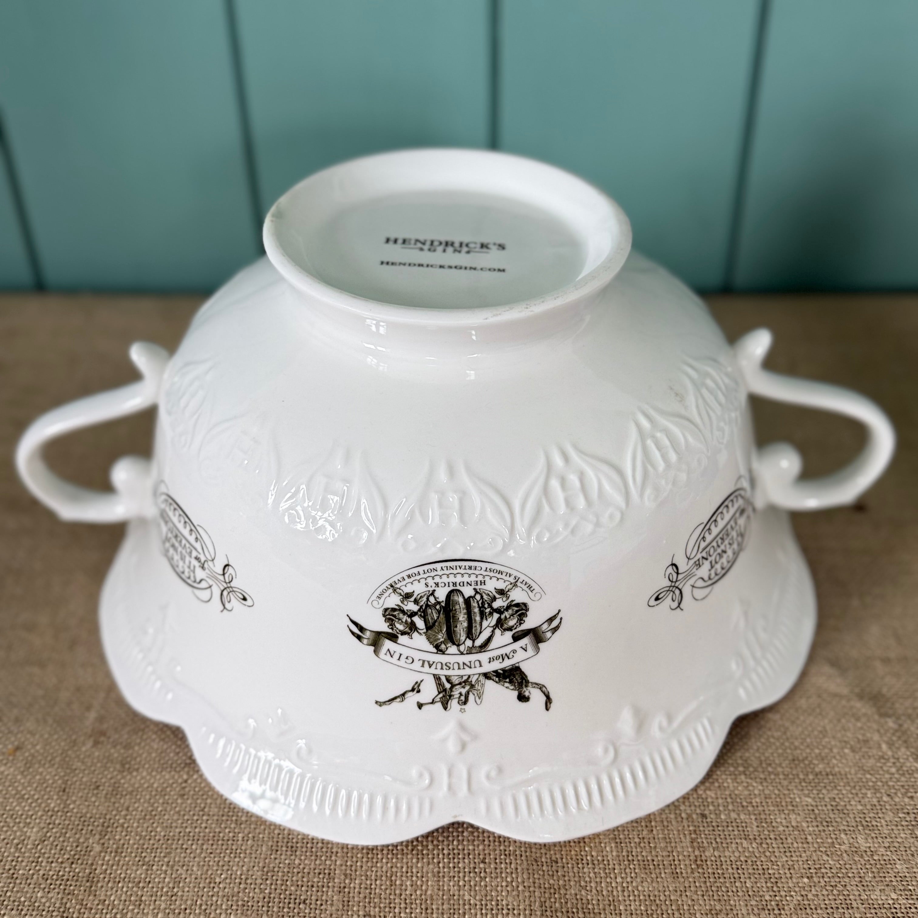 Hendrick’s Gin Large Ceramic Punch Bowl A Most Unusual Gin