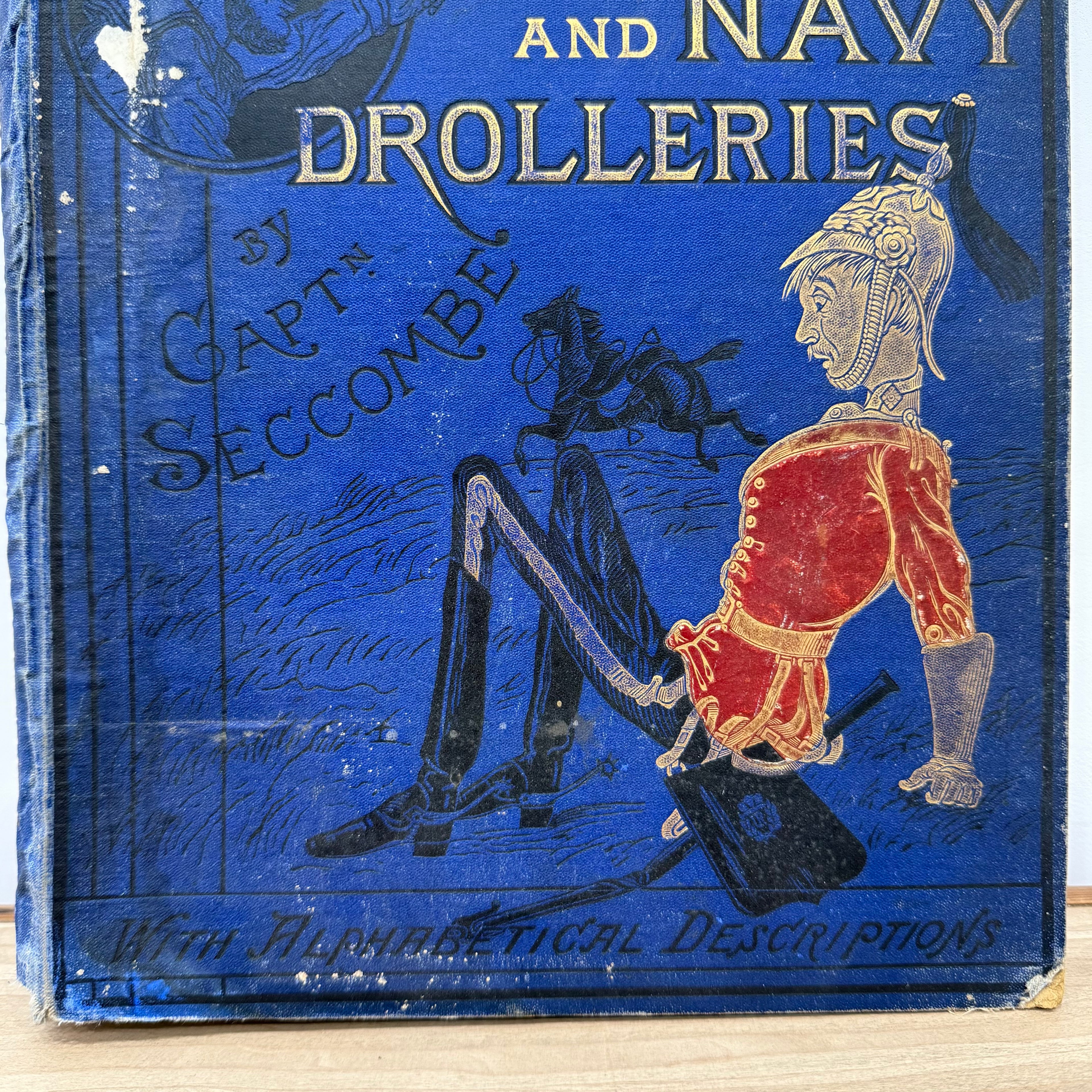 Army and Navy Drolleries Captain Seccombe Victorian Colour Plate Book