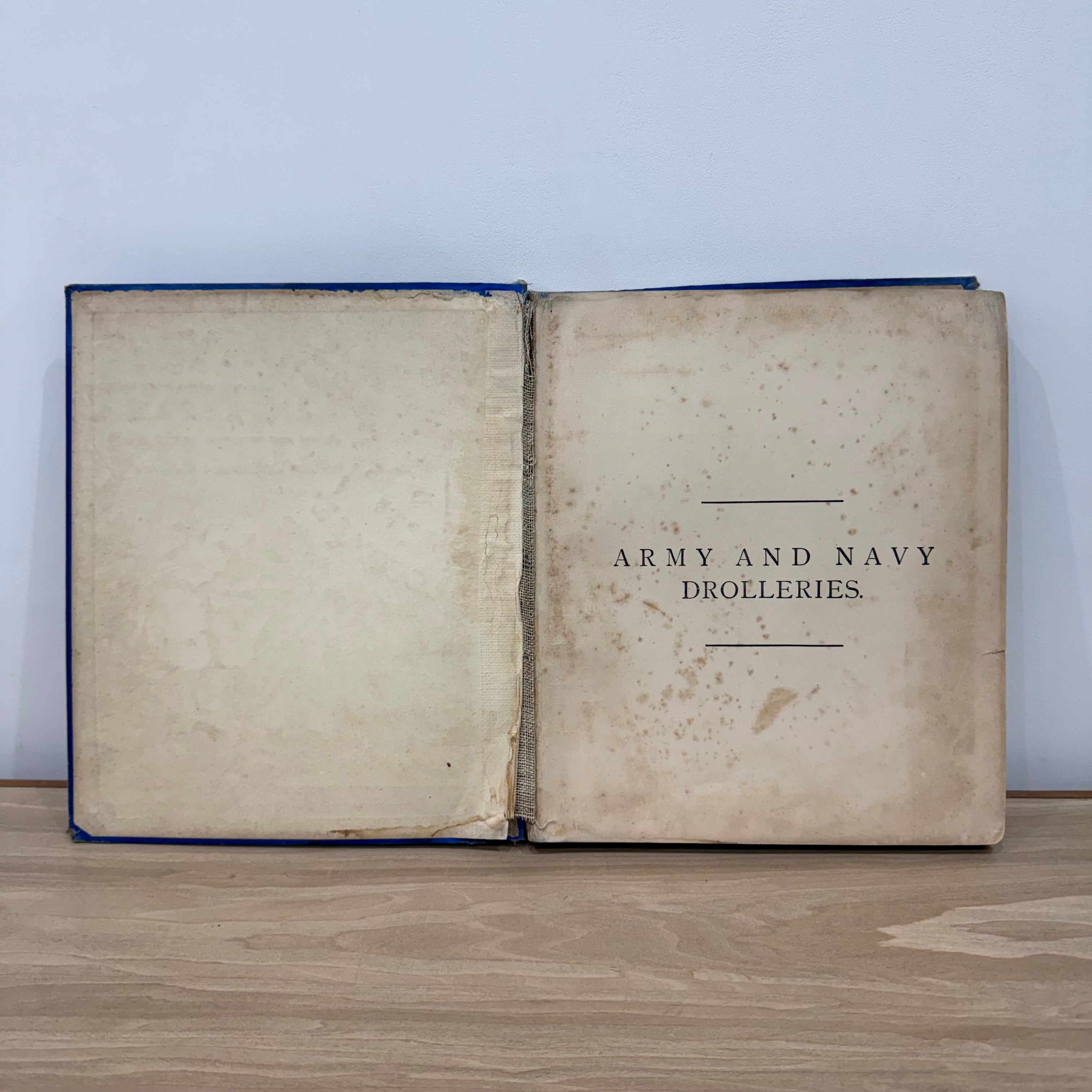 Army and Navy Drolleries Captain Seccombe Victorian Colour Plate Book