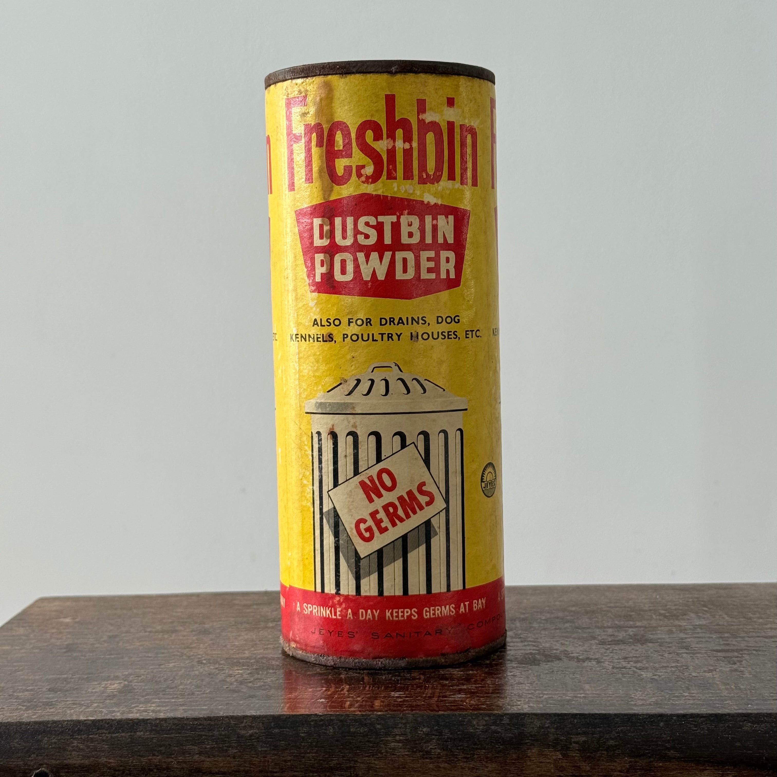 Freshbin Dustbin Powder Vintage Advertising Tin Unopened