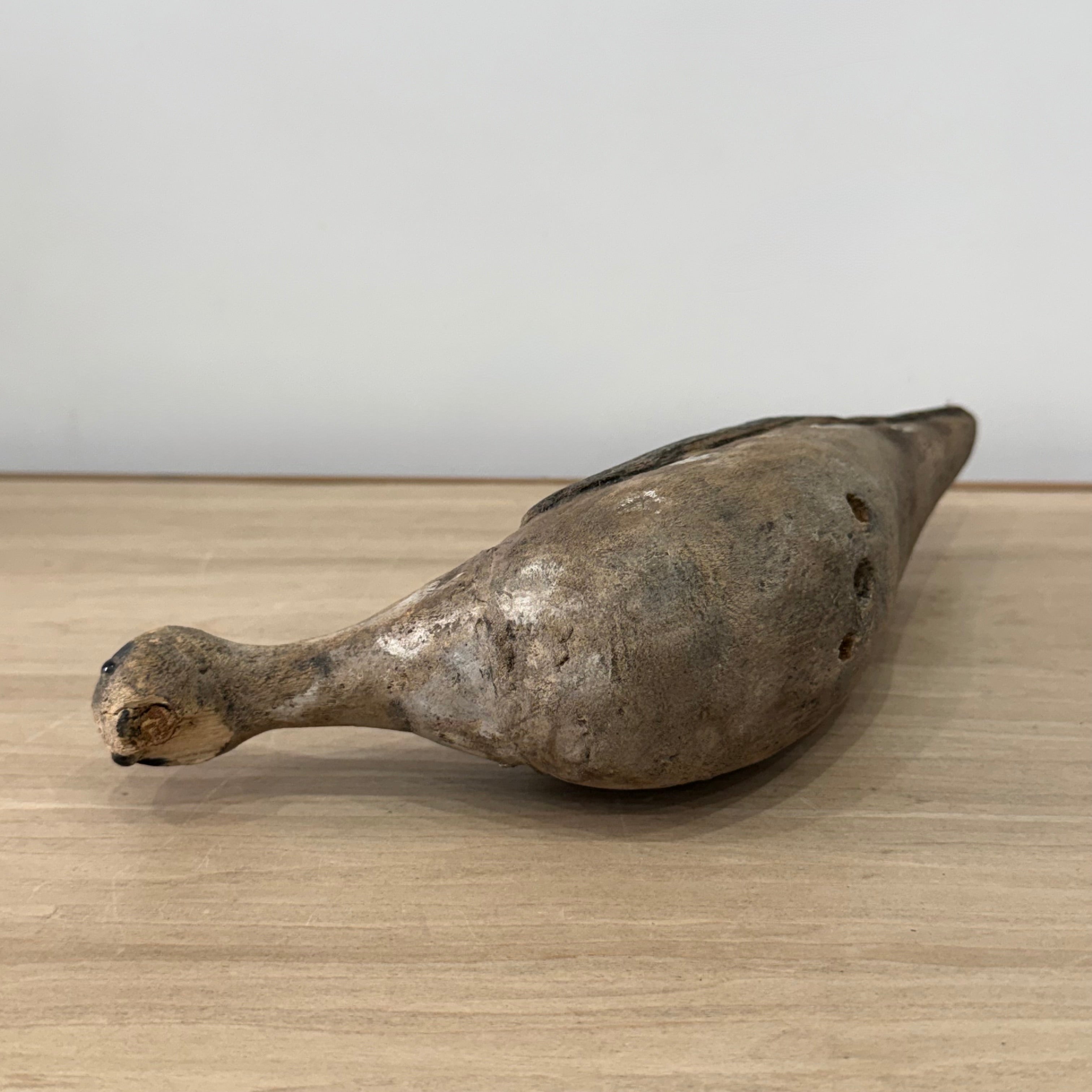 Antique Wooden Lapwing Decoy Hand Carved British Folk Art Bird