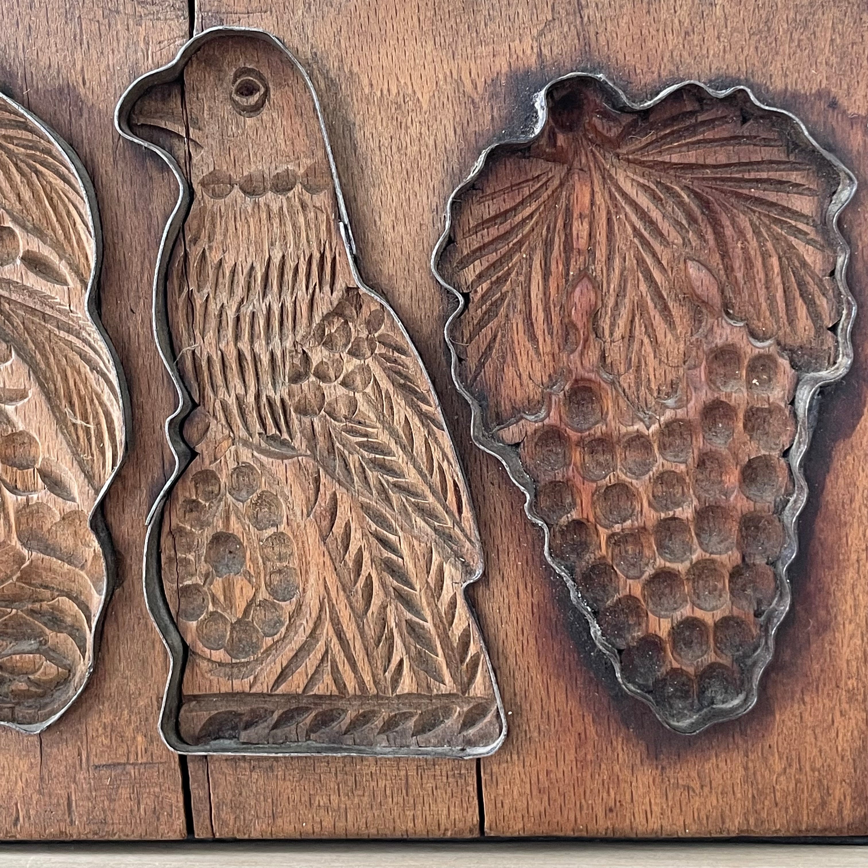 Antique Wooden Springerle Biscuit Mould – Hand-Carved – 19th–Early 20th Century