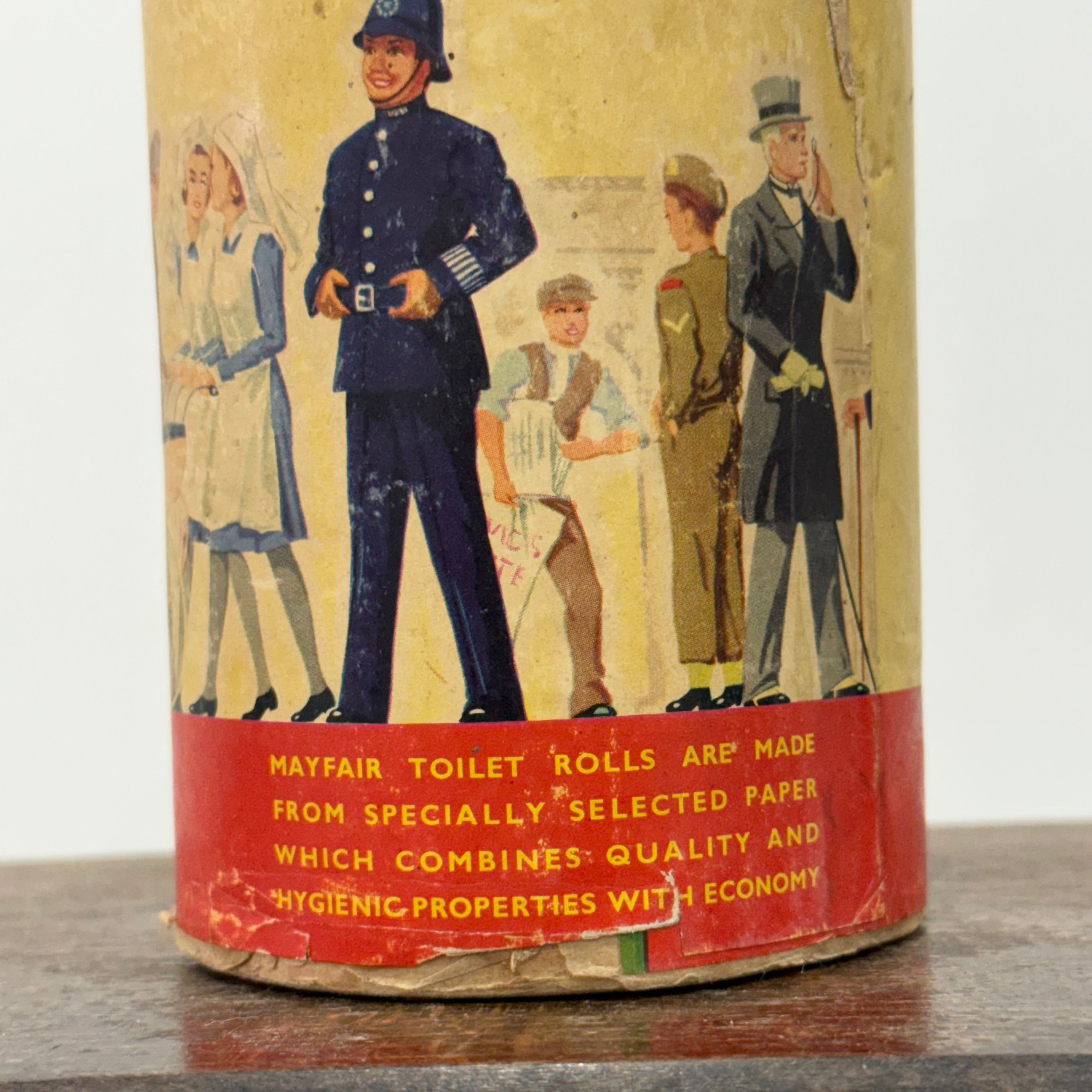 Vintage Mayfair Toilet Roll with Illustrated London Underground Scene Wrapper