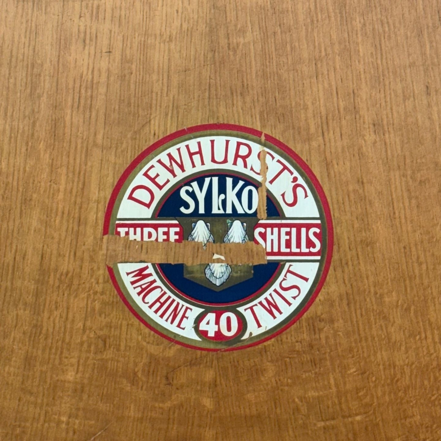Sylko Machine Twist Oak Haberdashery Cabinet with Glass Drawers