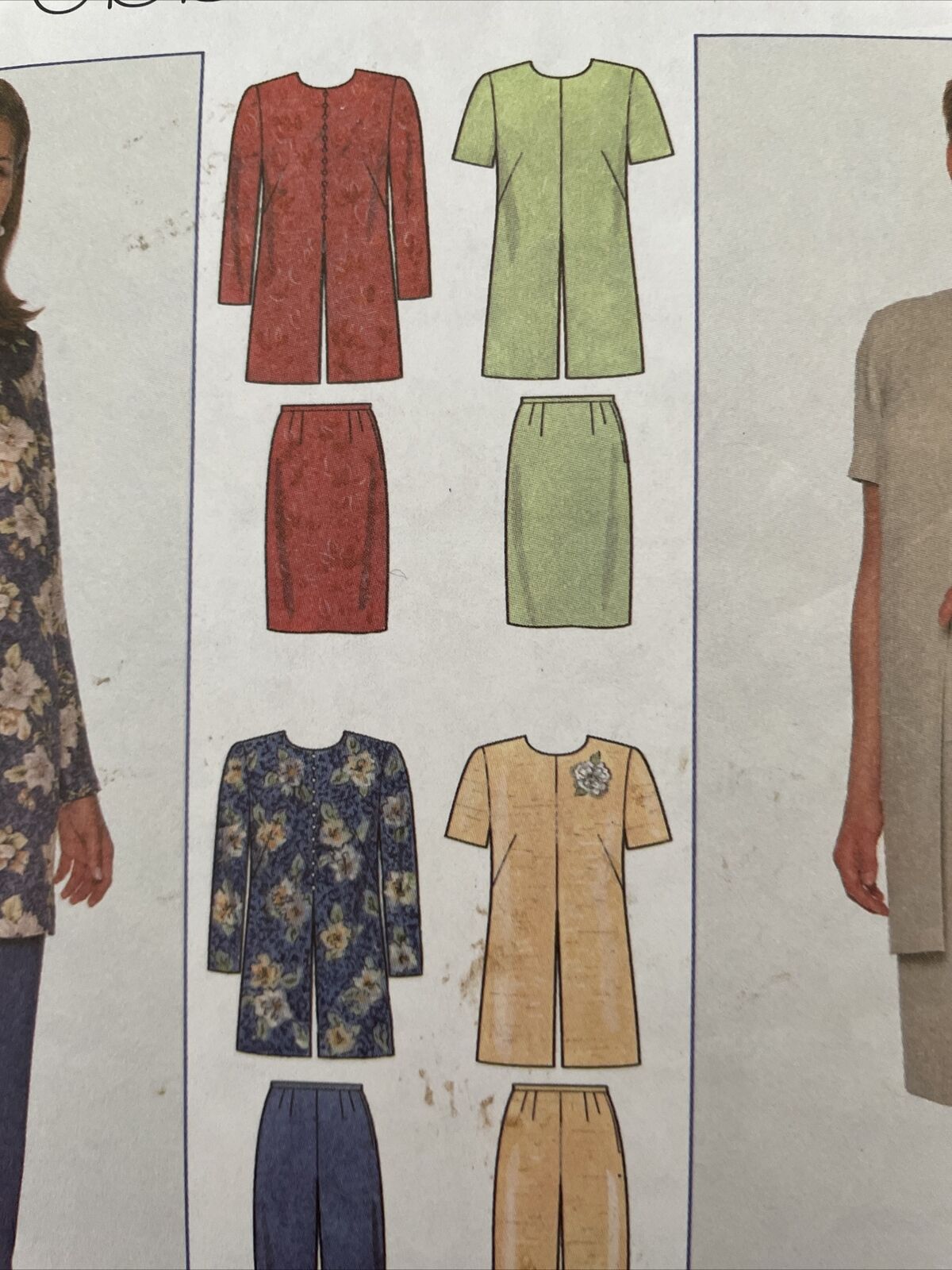 Simplicity 7844 Womens Size 14-18 Petite Tunic Skirt Trousers *