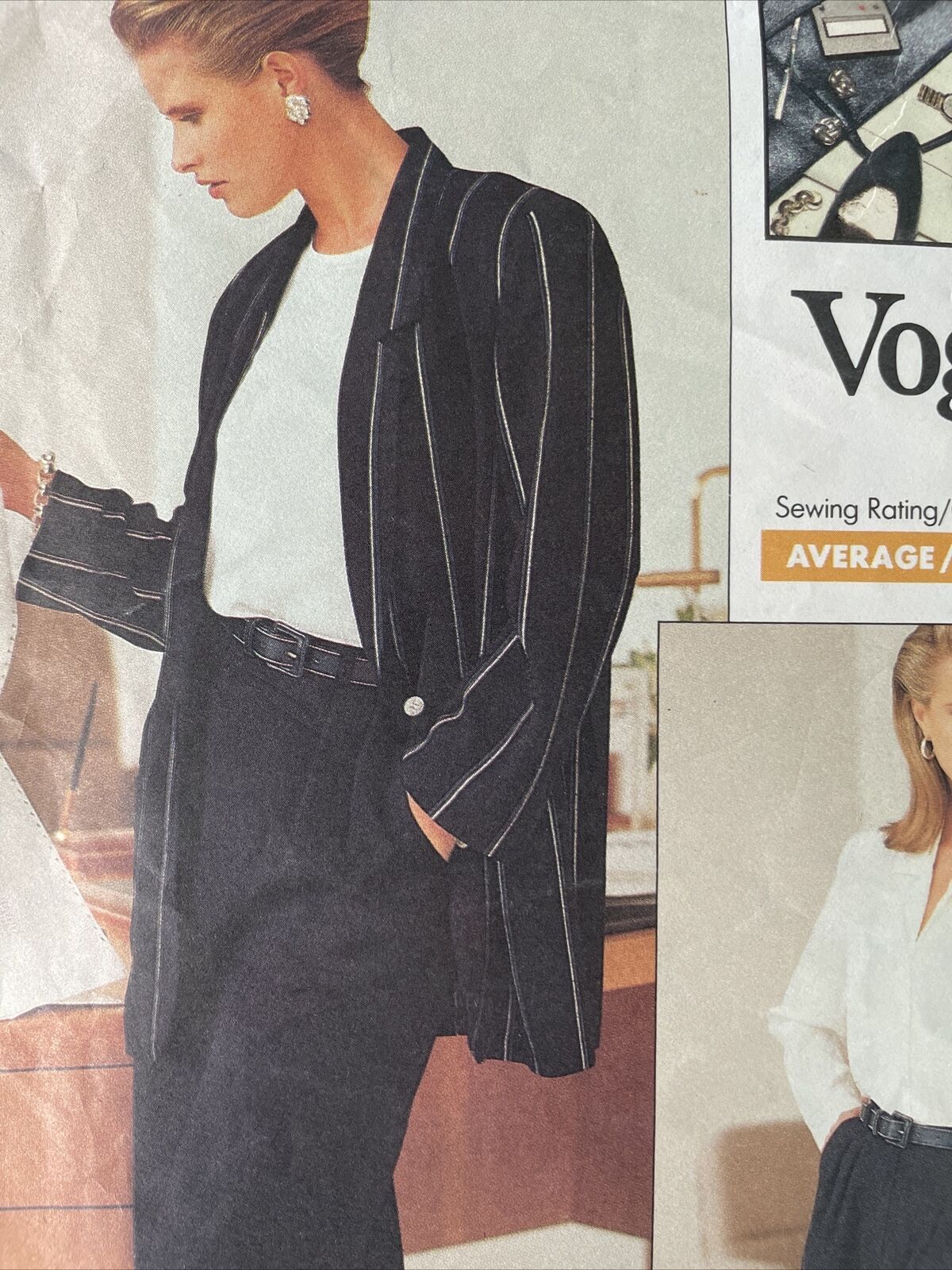 Vogue 2034 Size 8-12 Jacket Skirt Trousers FF