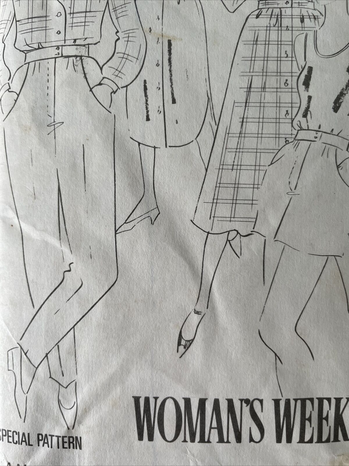 Womans Weekly B965 Womens Size 10-20 Dress Shirt Skirt FF