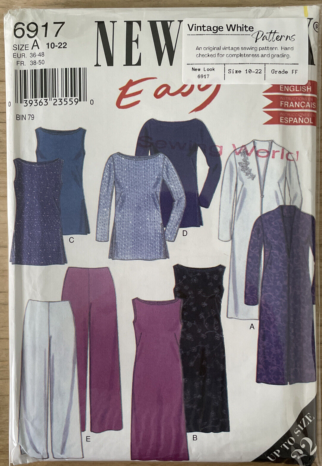 New Look 6917 Womens Size 10-22 Dress Top Skirt Jacket FF *