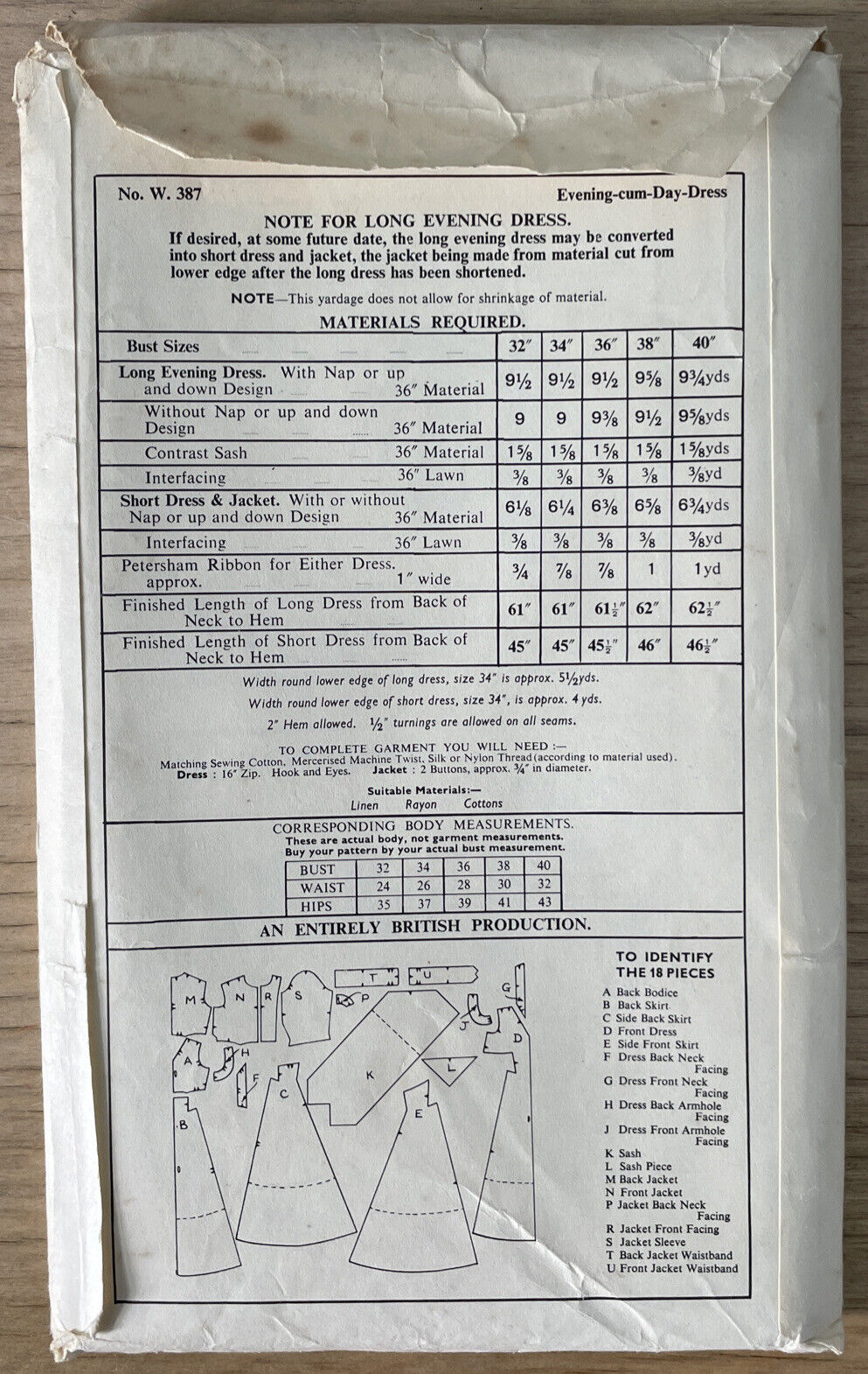 Woman W387 Womens Bust 36" Evening Dress FF