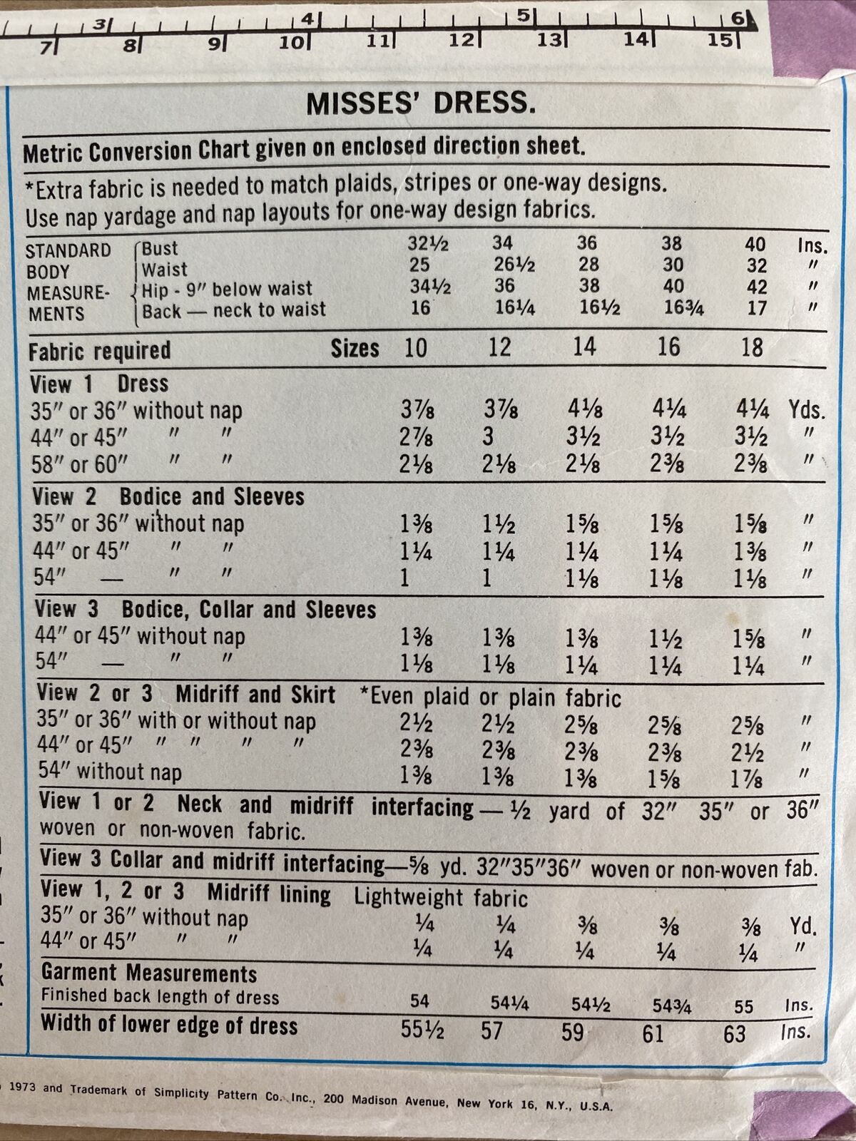 Simplicity 5973 Womens Size 12 Evening Dress *