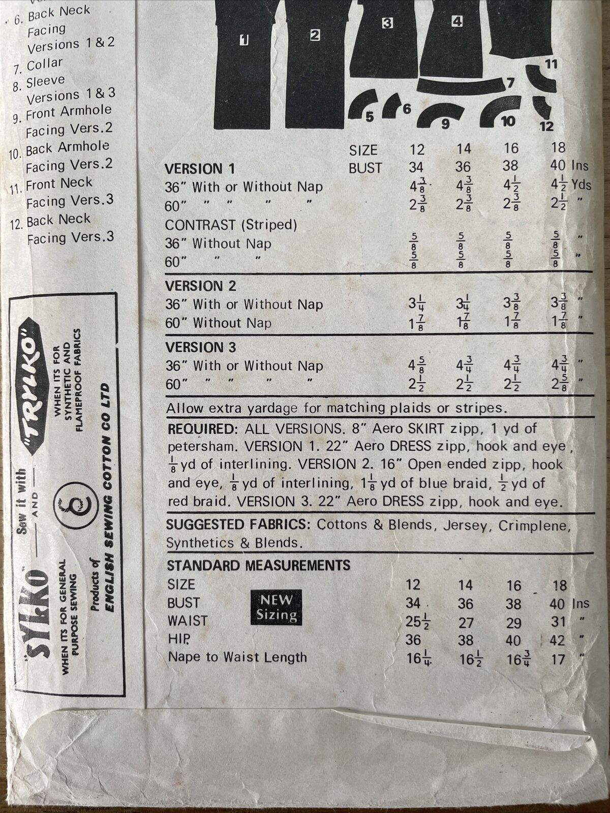 Maudella 5714 Womens Size 12 Tunic Trousers FF *