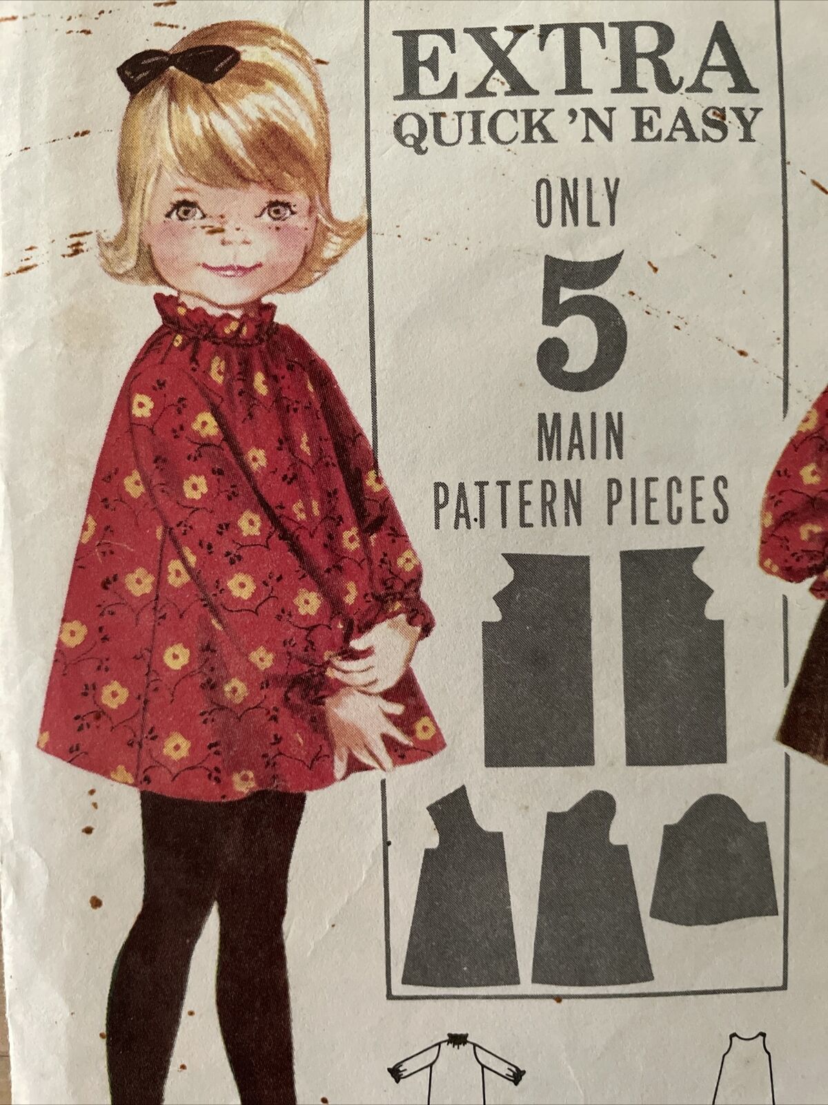 Butterick 3348 Baby Toddler Size 1/2 Dress *