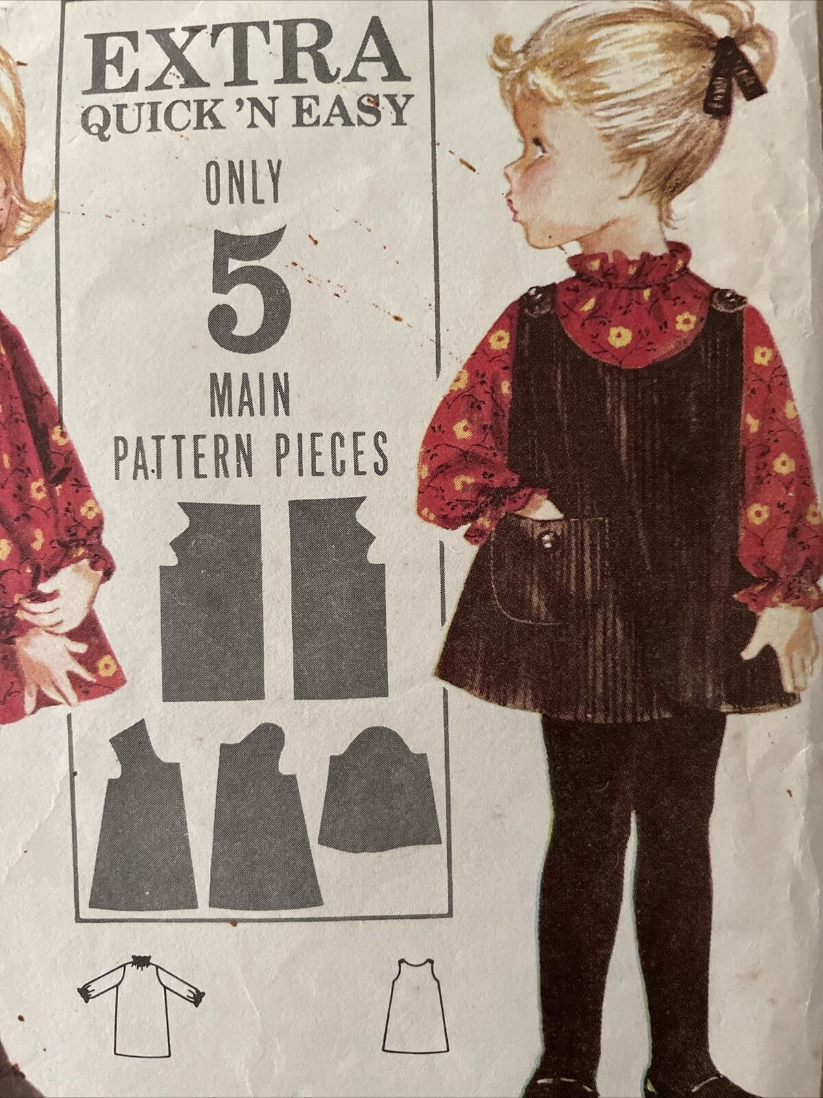Butterick 3348 Baby Toddler Size 1/2 Dress *