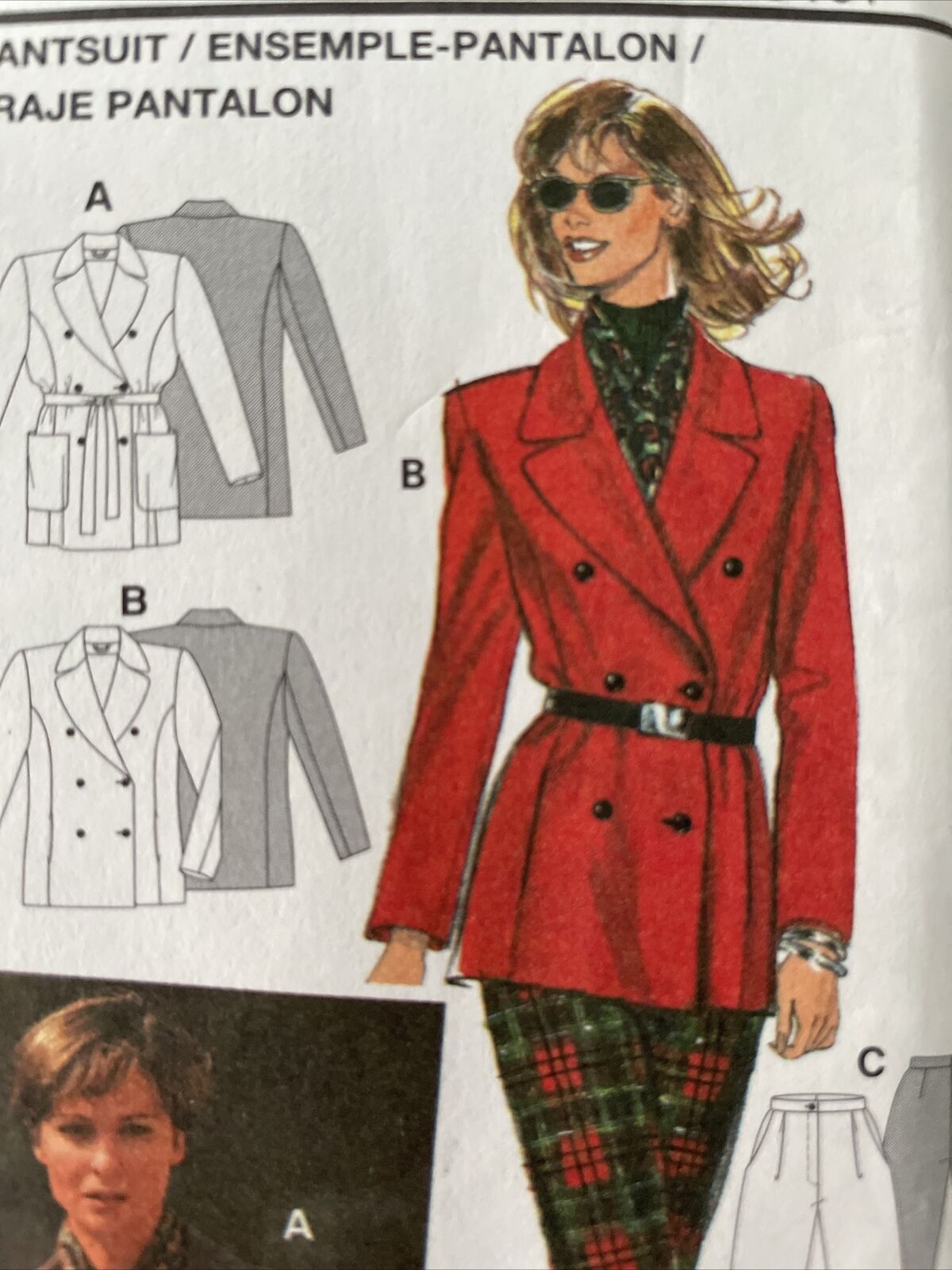 Burda 3346 Womens Size 10-20 Jacket Trousers FF *