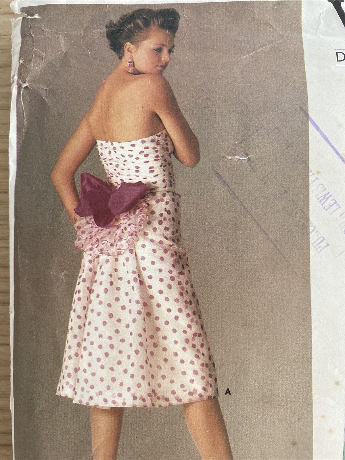 Vogue 1554 Womens Size 12 Evening Dress