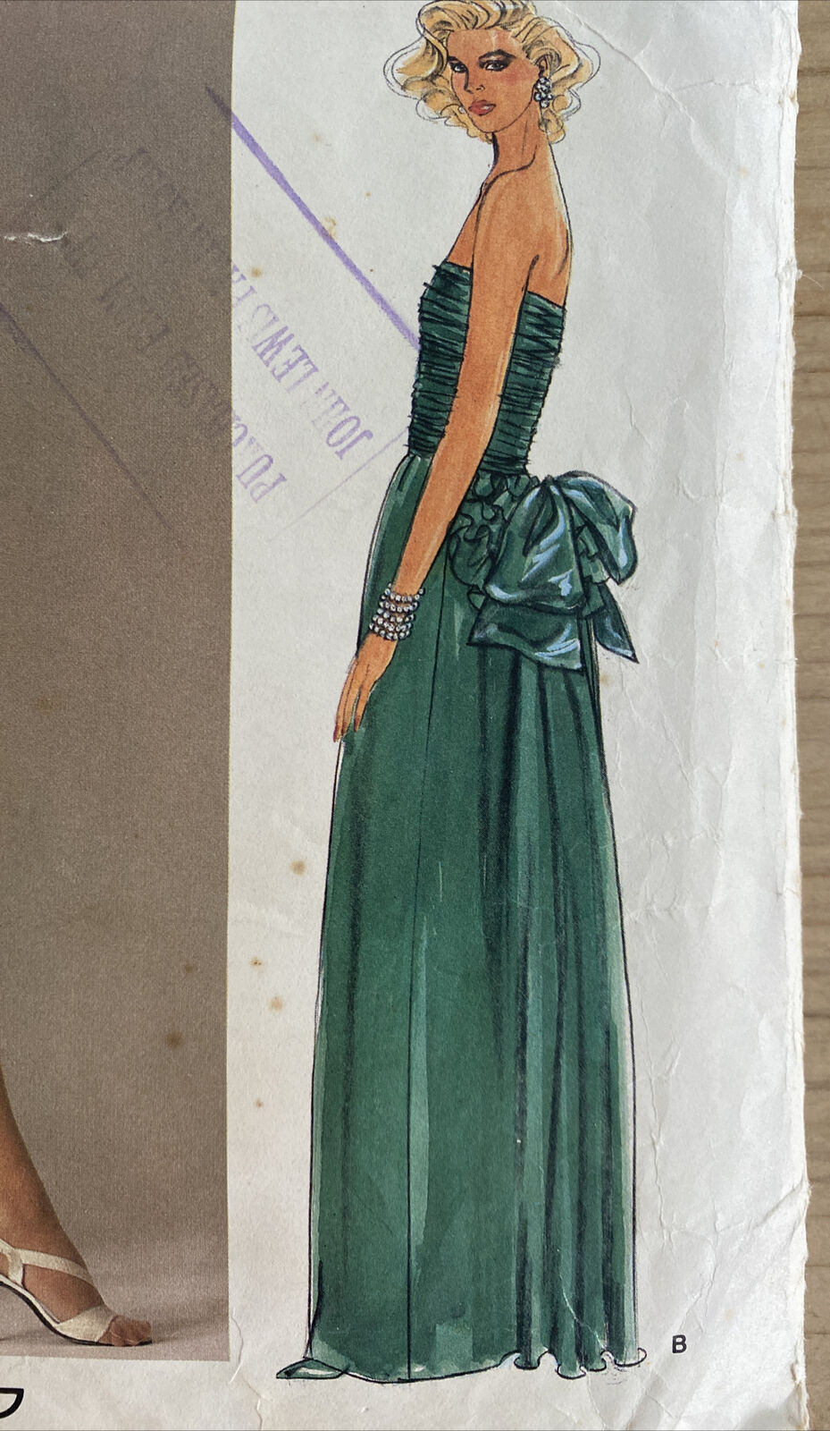 Vogue 1554 Womens Size 12 Evening Dress