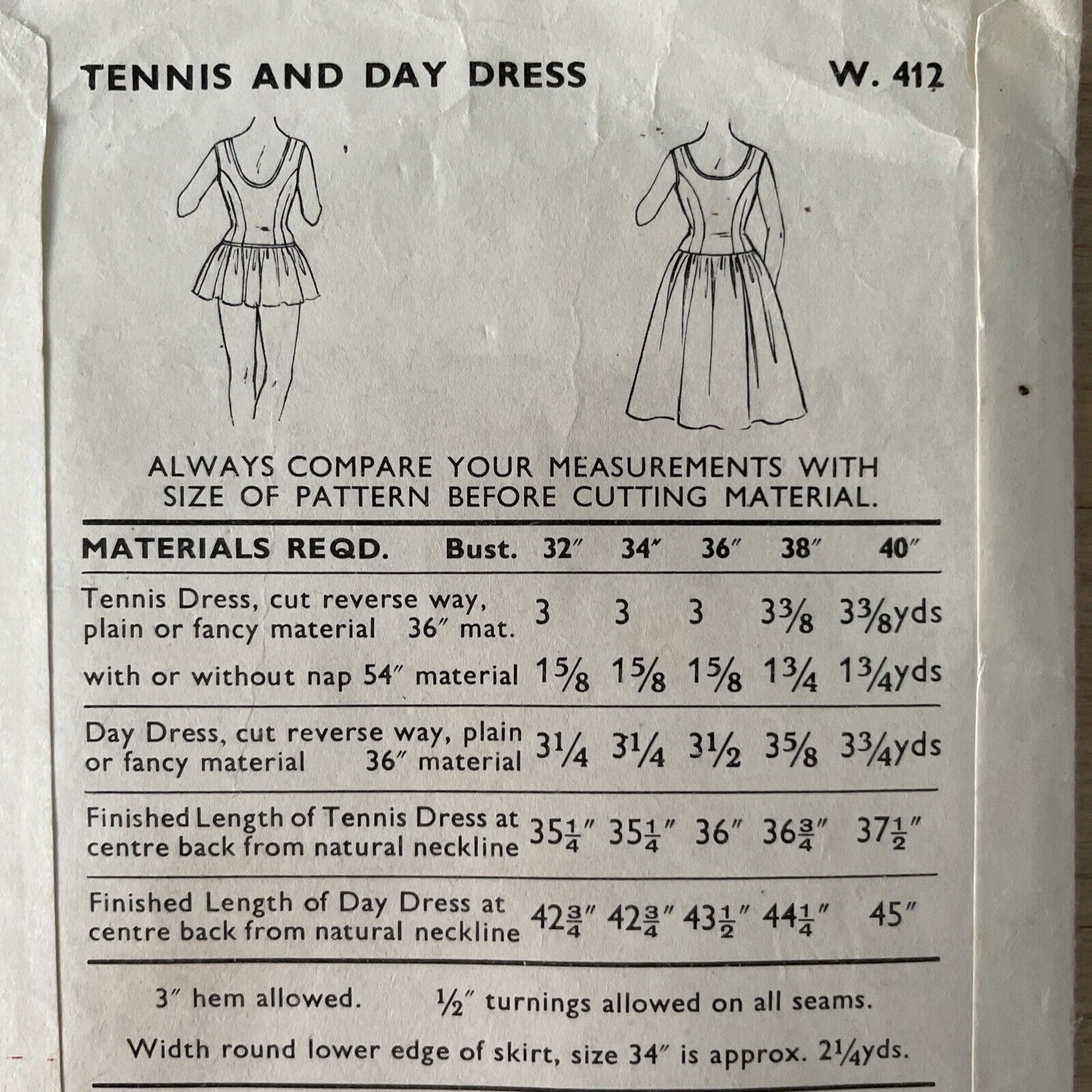 Woman W412 Womens Bust 36” Dress FF