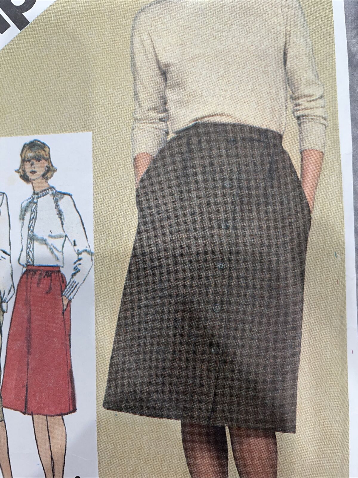 Simplicity 9789 Womens Size 16 Skirt