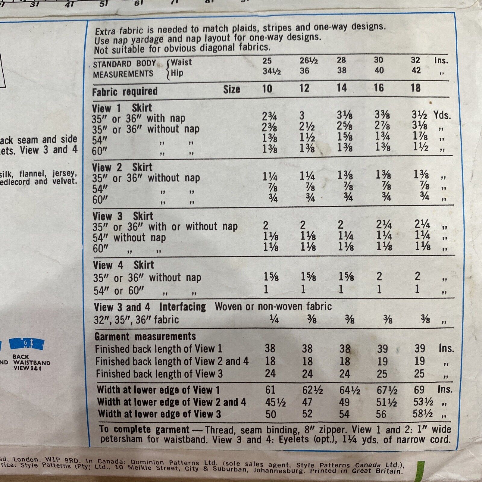 Style 3893 Womens Size 14 Skirt