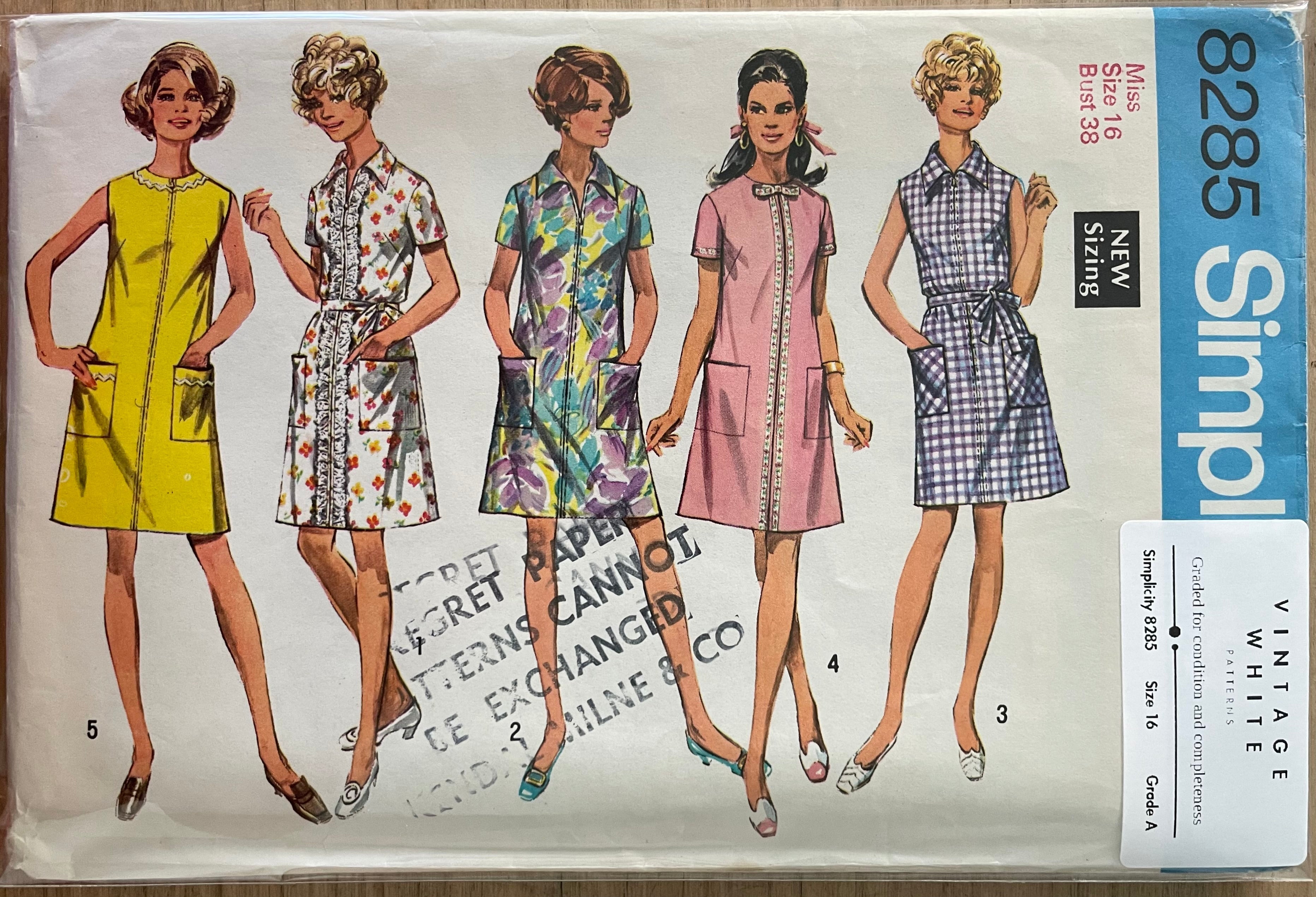 Simplicity 8285 Womens Size 16 Dress