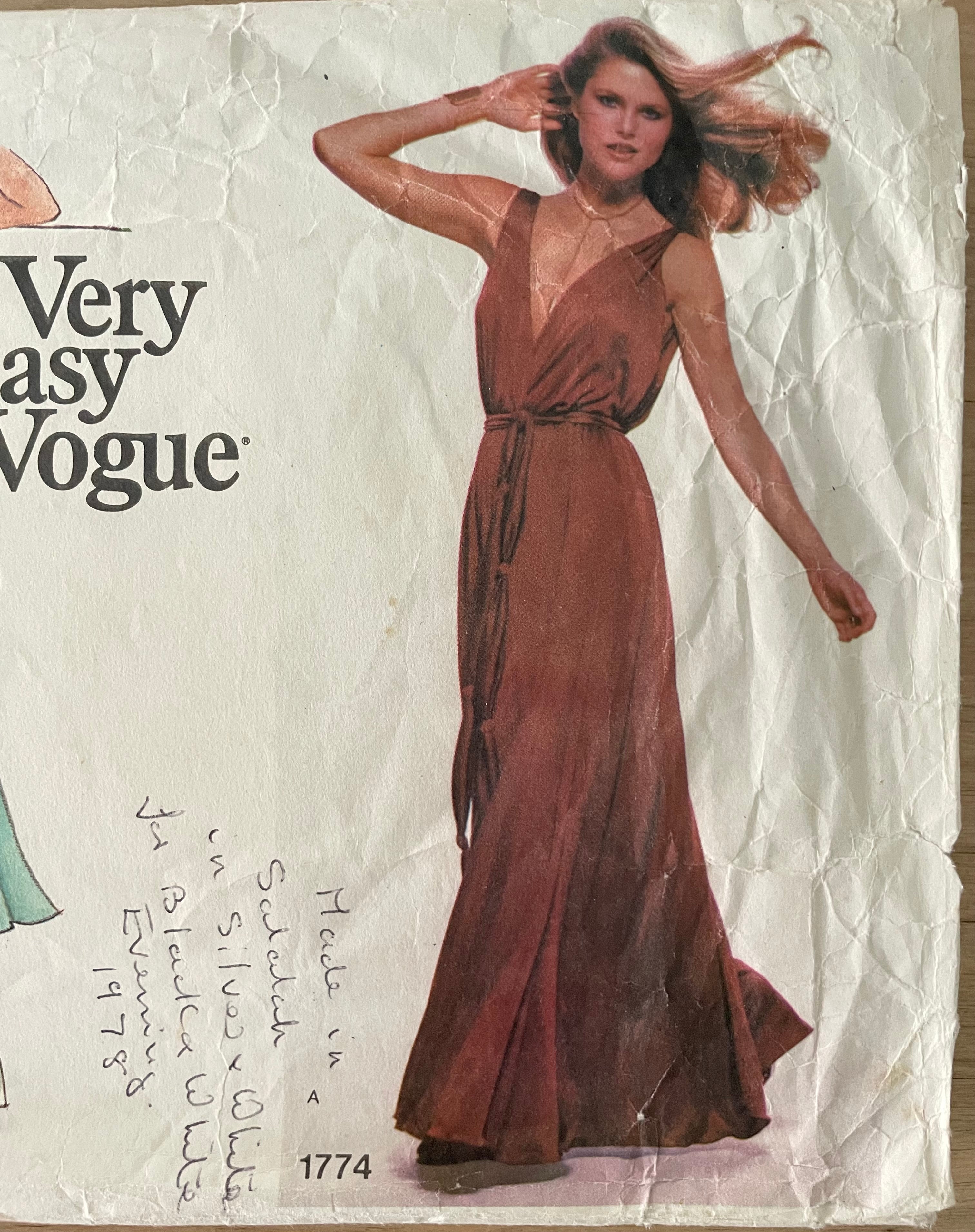 Vogue 1774 Womens Size 14 Dress