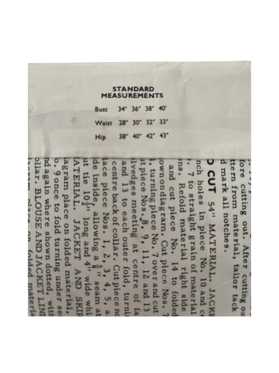 Maudella 5094 Bust 34" Top Skirt Jacket FF