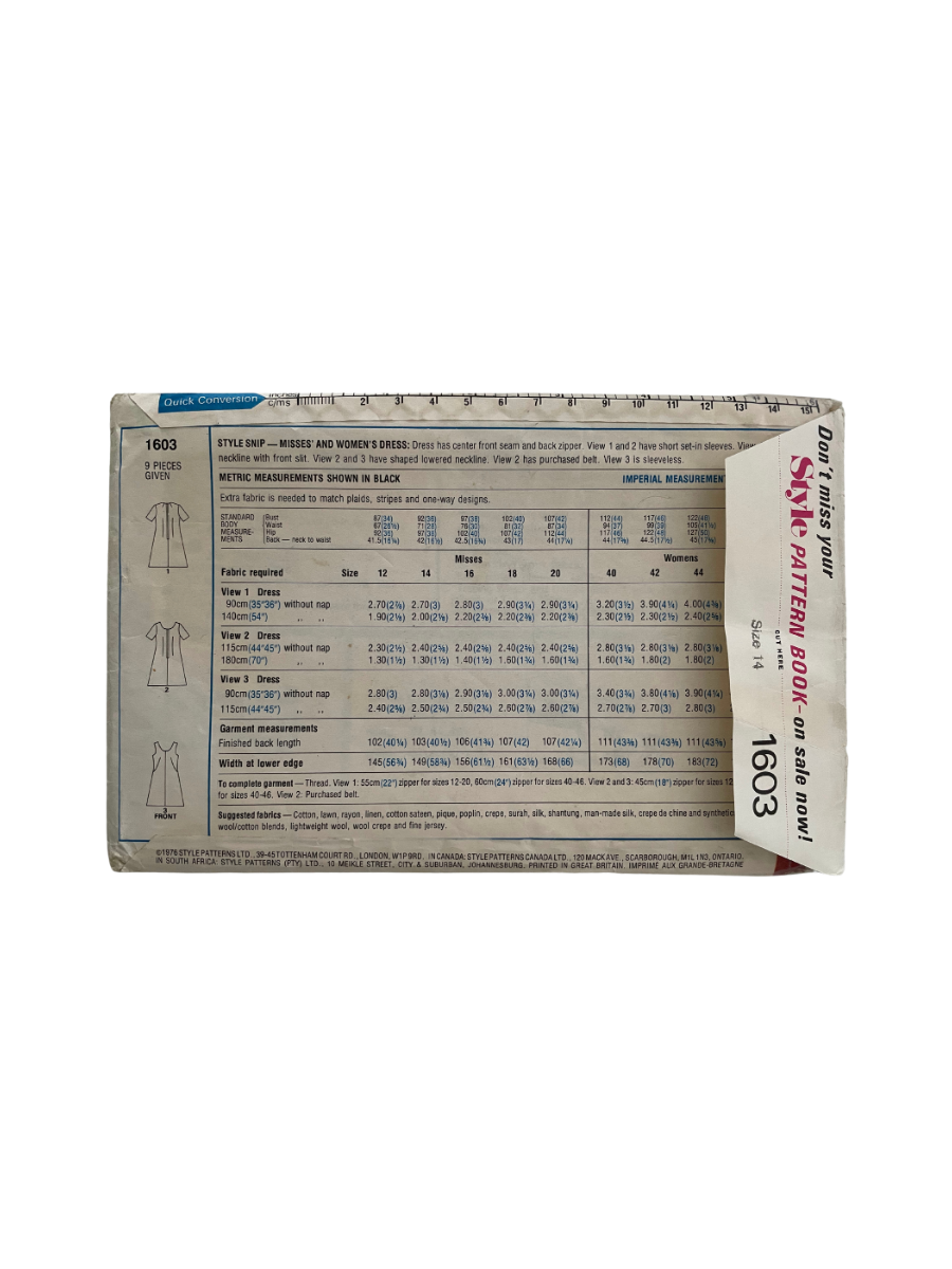 Style 1603 Womens Size 14 Dress