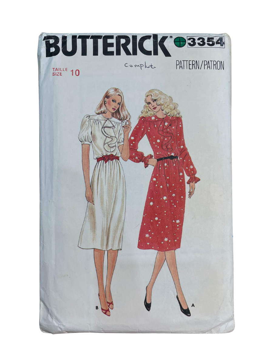 Butterick 3354 Womens Size 10 Dress *