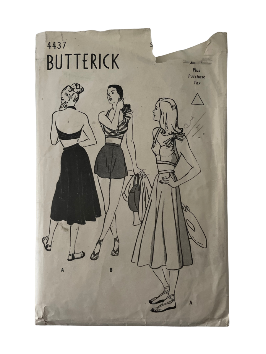 Butterick 4437 Womens Waist 32" Sundress and Shorts