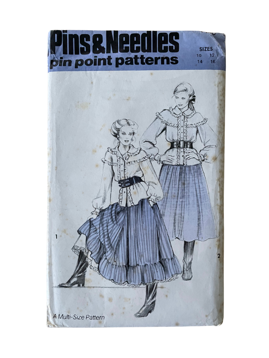 Pins & Needles 1158 Womens Size 8-14 Blouse Skirt Petticoat FF
