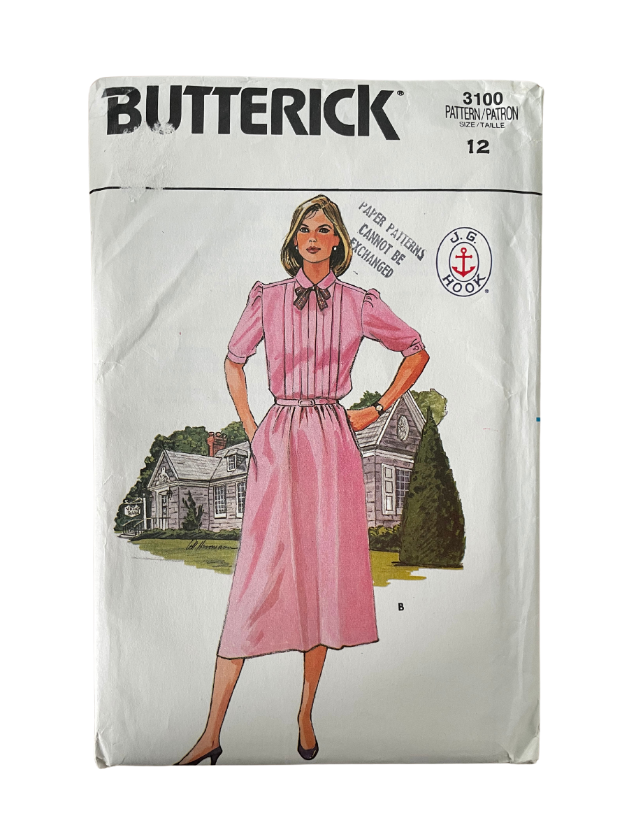 Butterick 3100 Womens Size 10 UK Petite Dress FF