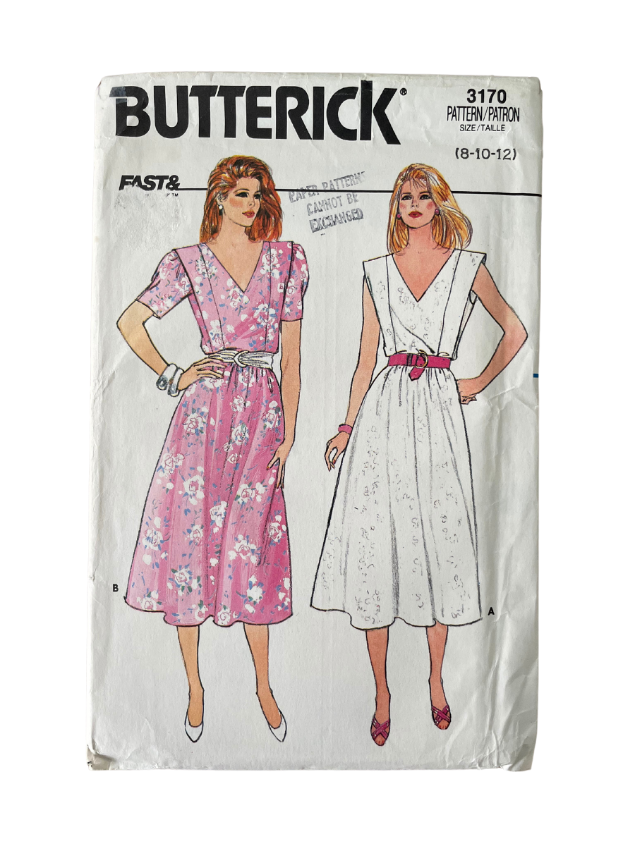 Butterick 3170 Womens Size 6-10 UK Dress FF
