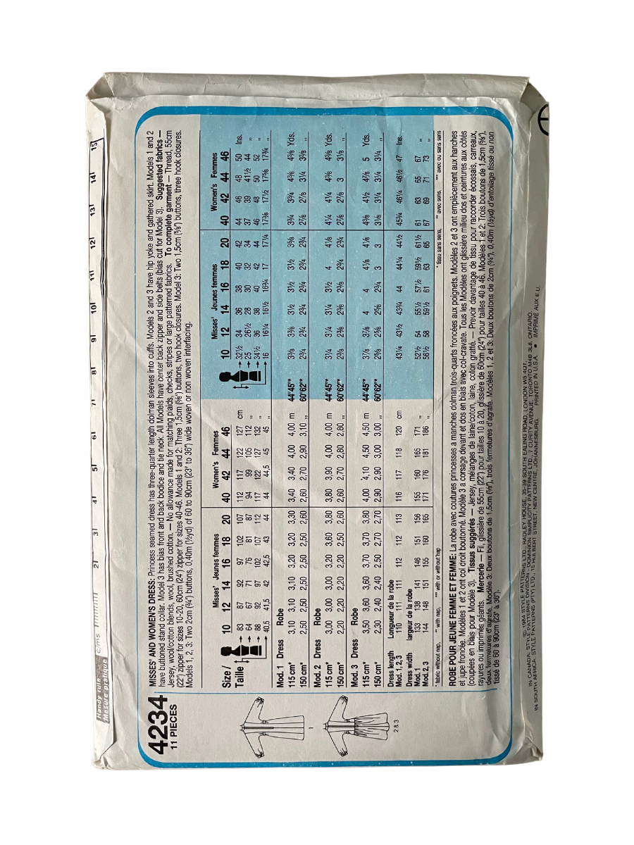 Style 4234 Womens Size 8-12 UK Dress FF