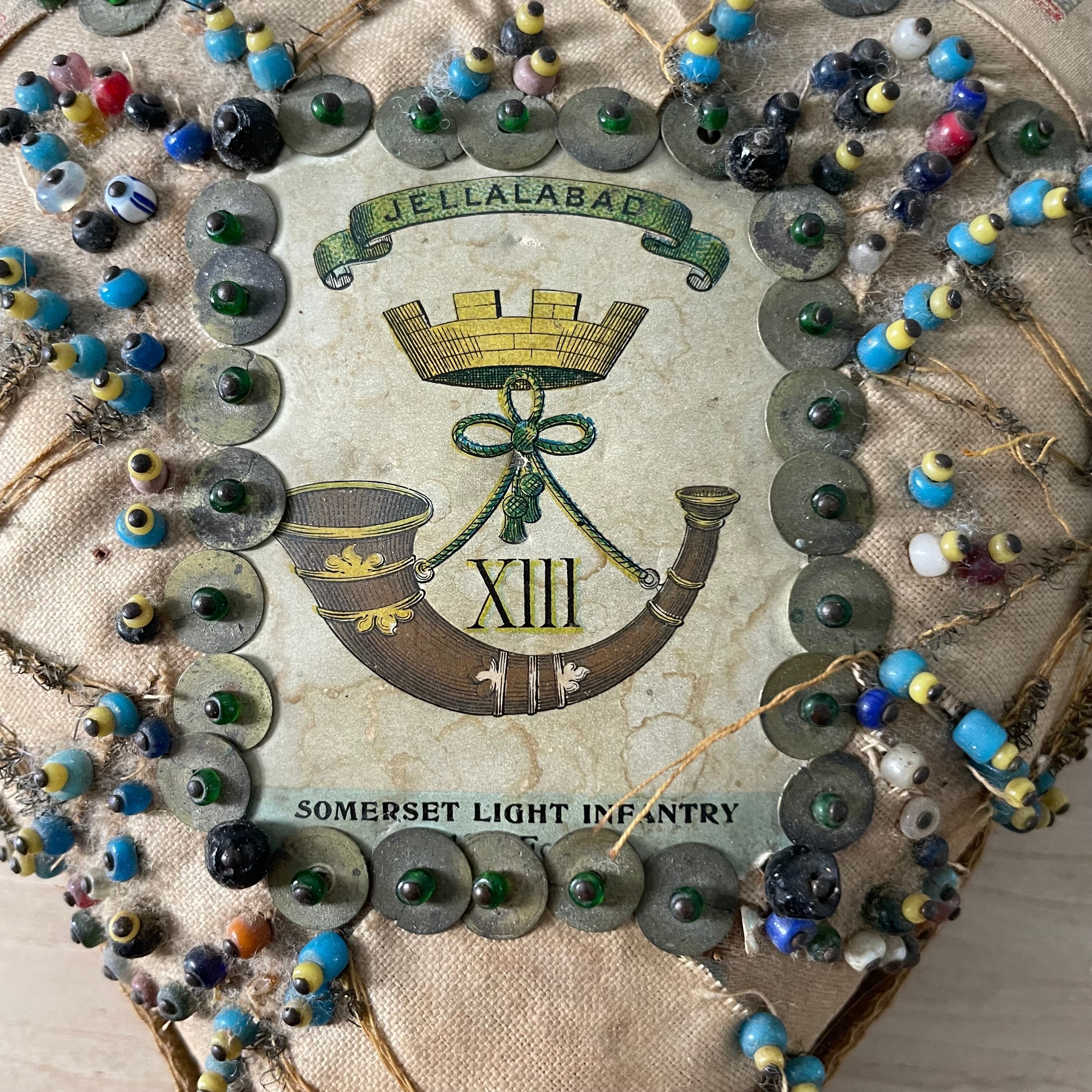 Antique WW1 Regimental Silk Sweetheart Pin Cushion