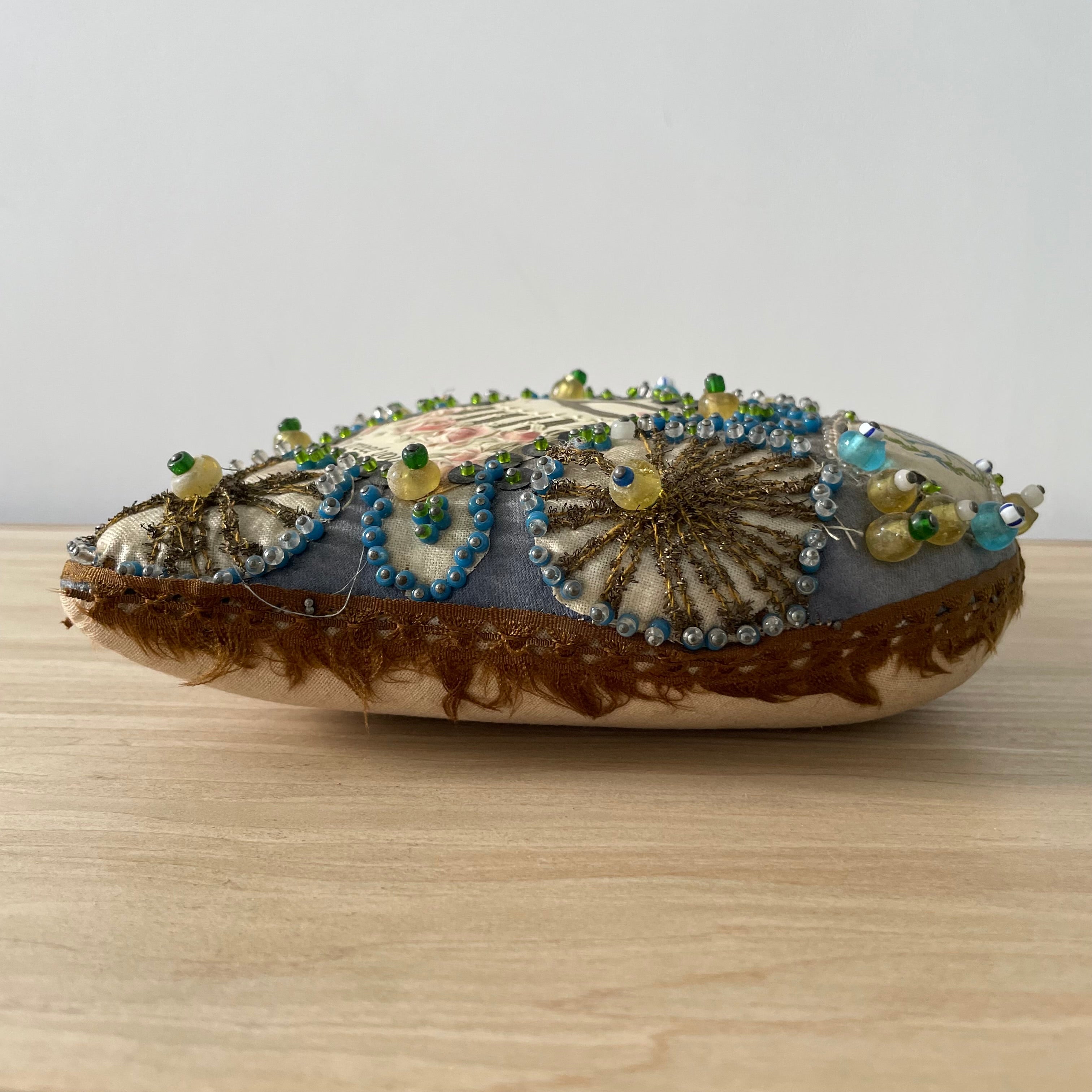 Antique WWI Sweetheart Pin Cushion &