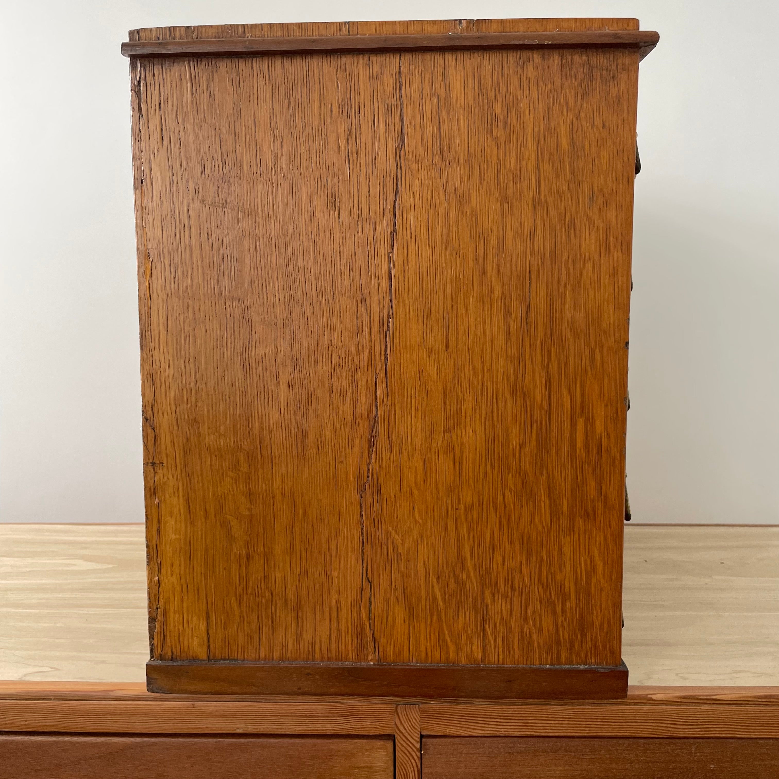 Antique Morris & Yeomans Needle Haberdashery Cabinet