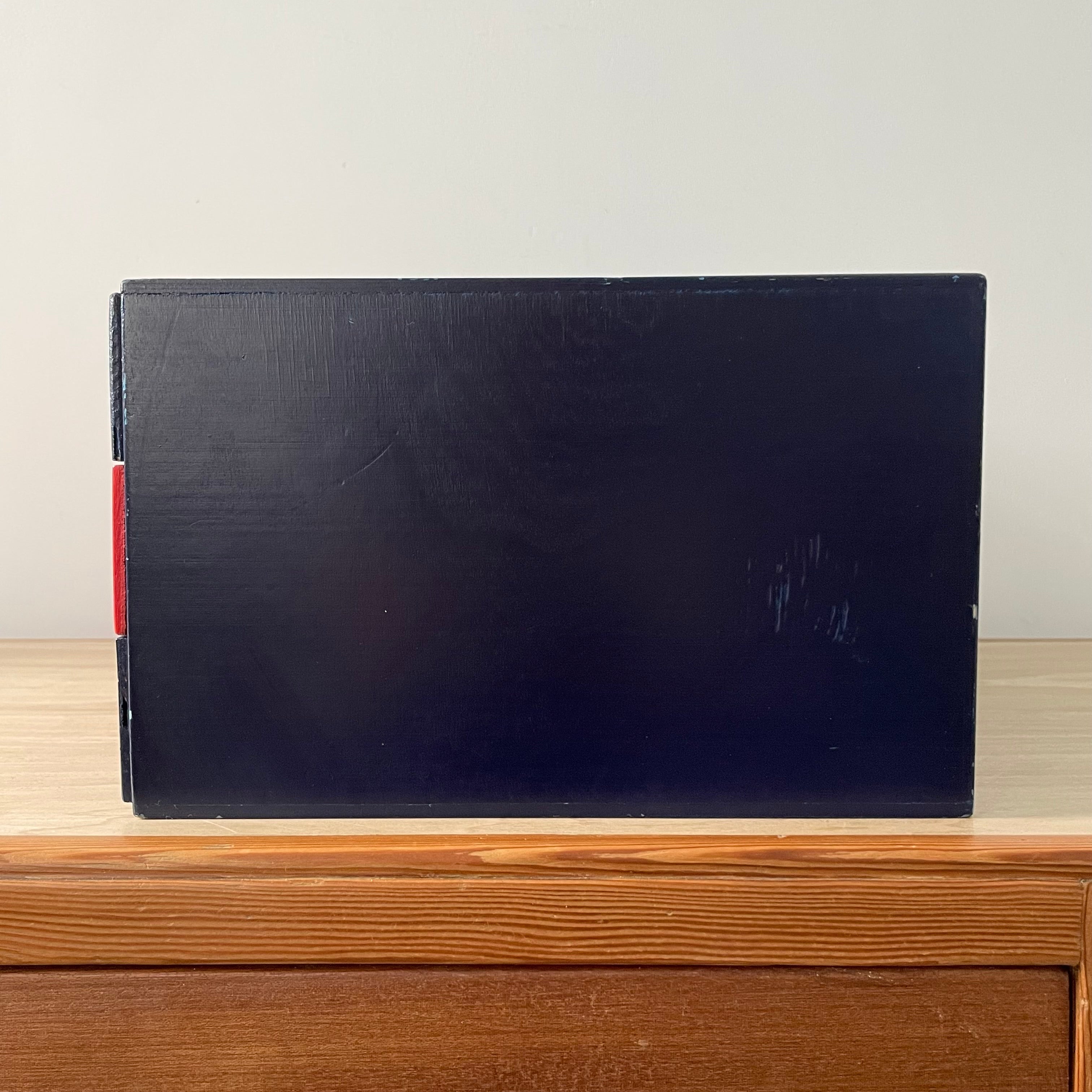 Vintage Sylko Navy and Red Haberdashery Cotton Reel Drawers