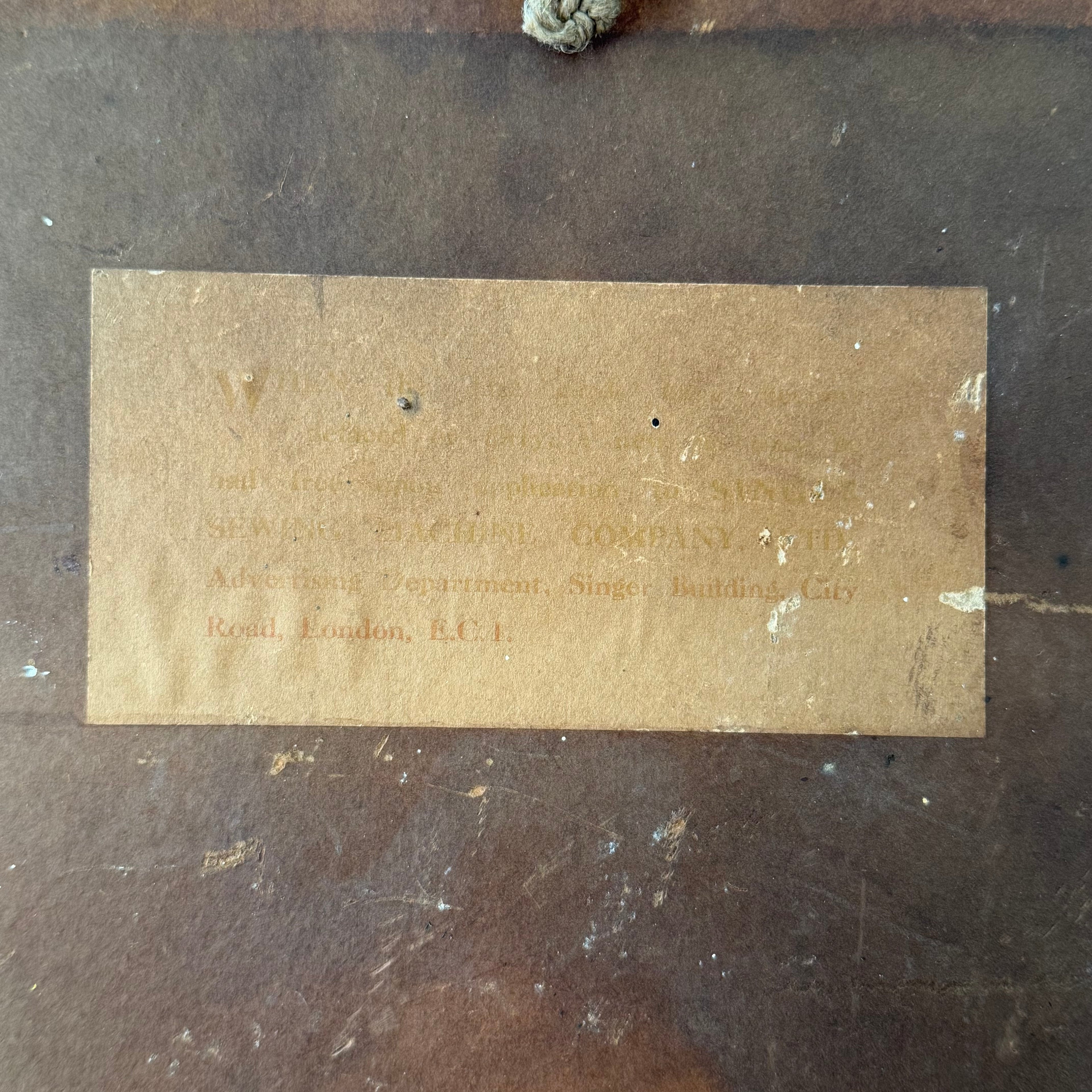 Vintage Singer Sewing Machines Advertising Cardboard Shop Display Sign