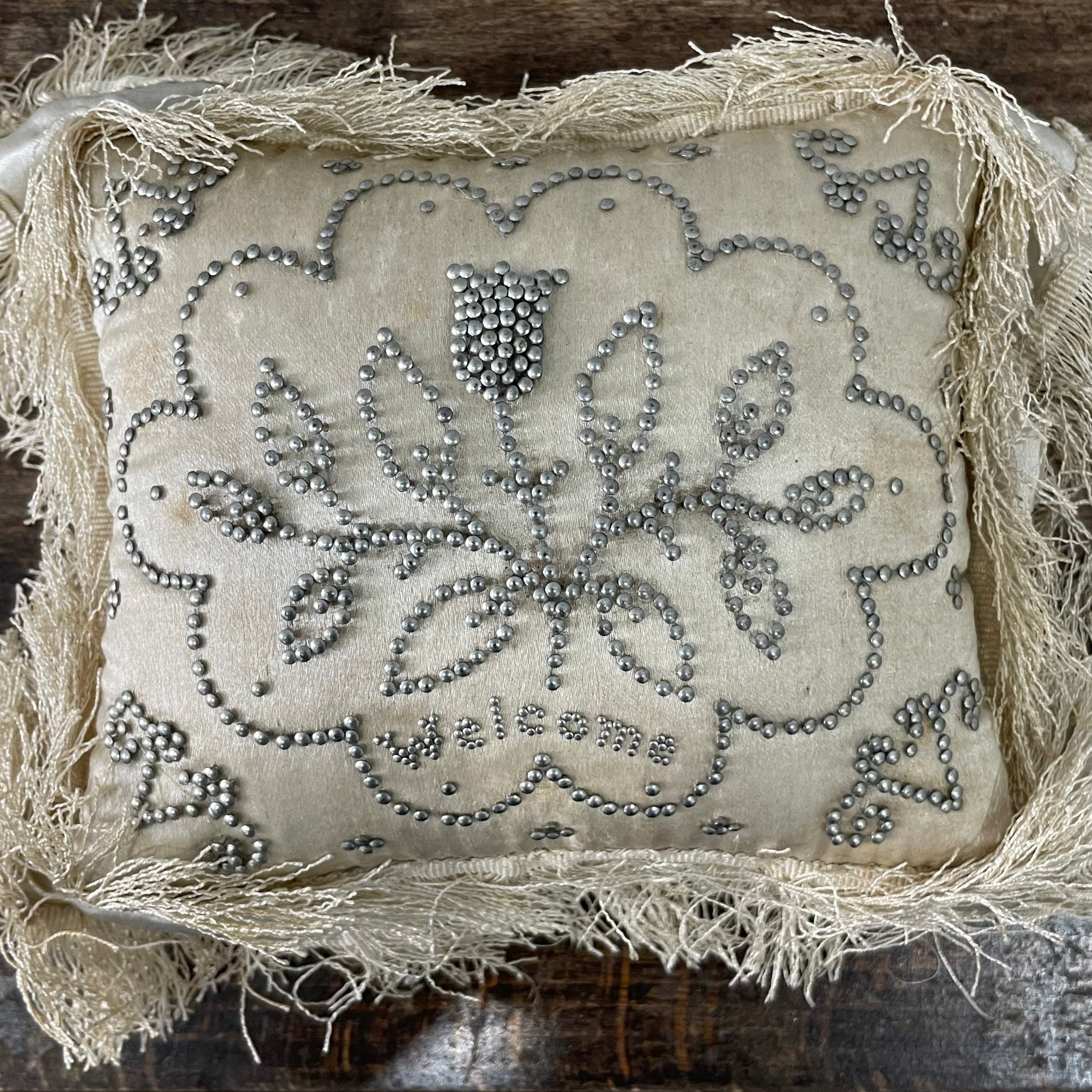 Antique Cream Silk Layette &