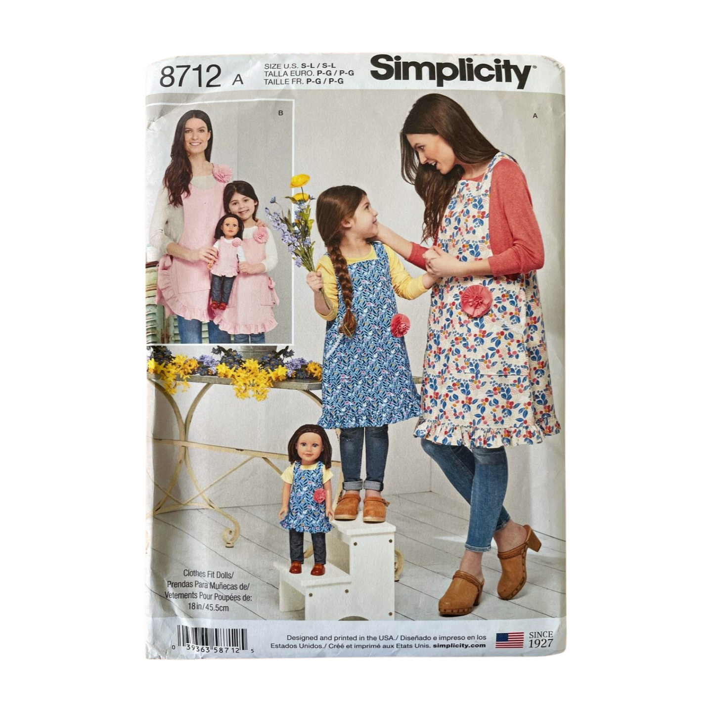 Simplicity 8712 Womens Size S-L Apron FF