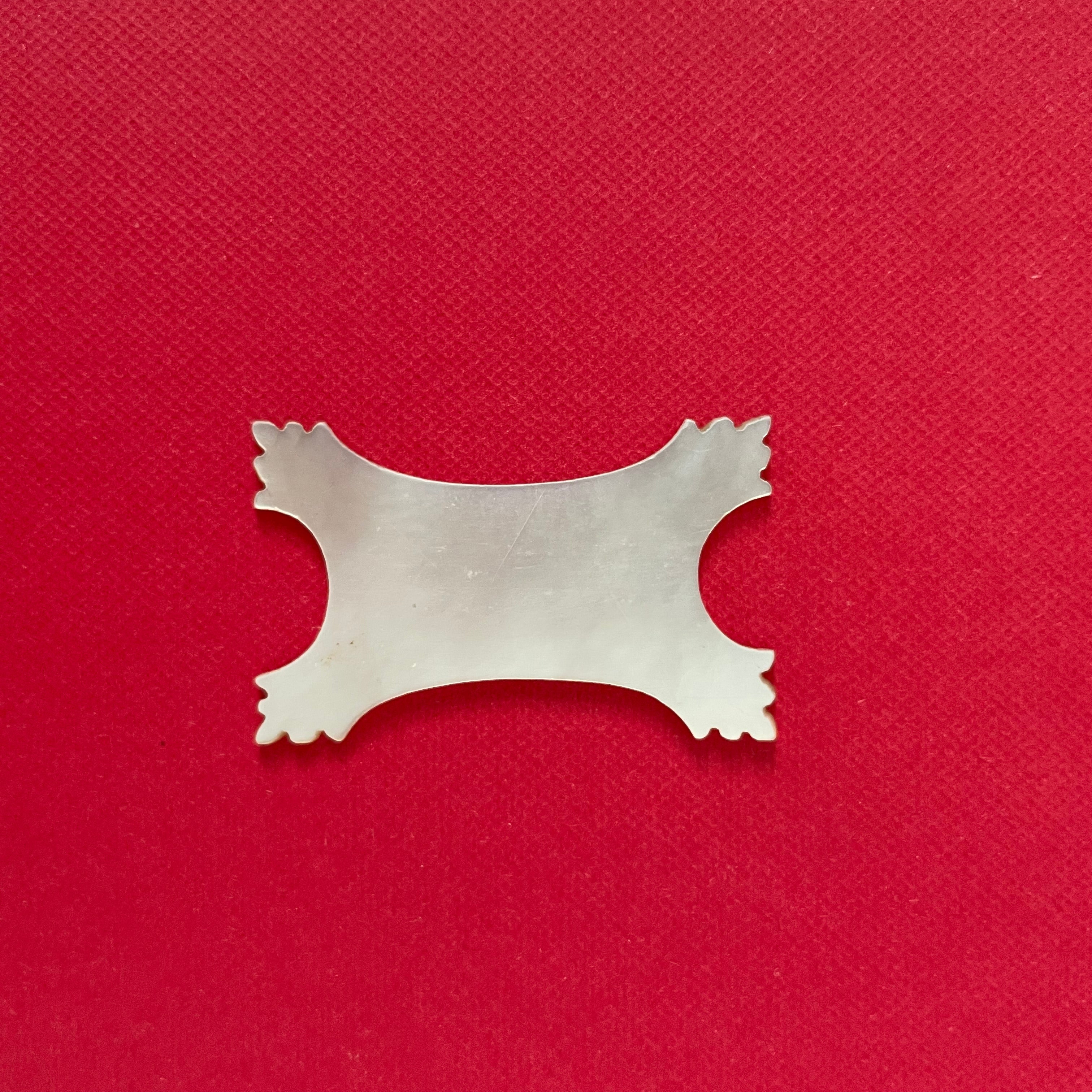 Antique Mother of Pearl Thread Winder – Fine-Toothed (Small) c.1850-1880s